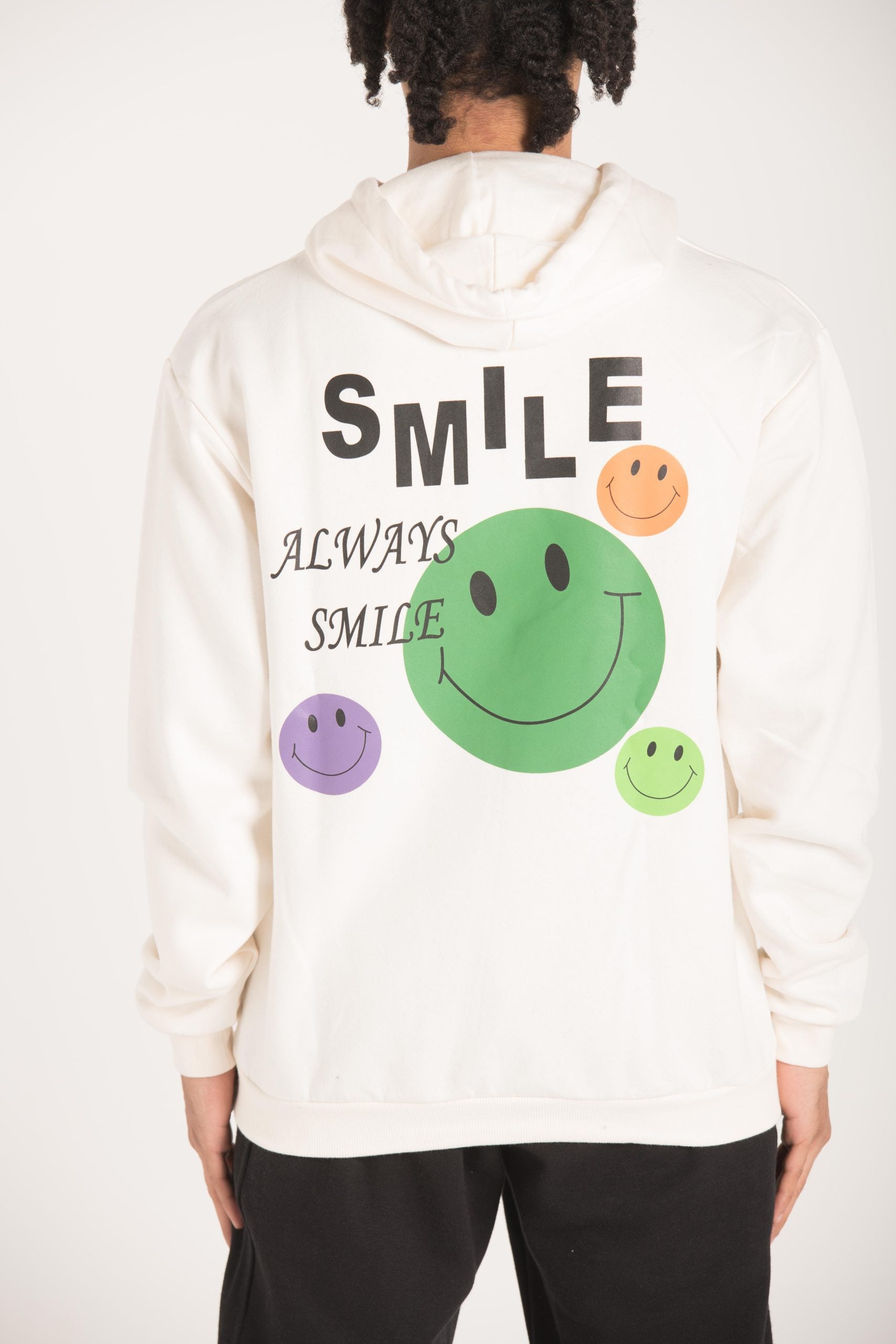 SMILE FACE PRINT SWEATSHIRT W23M027