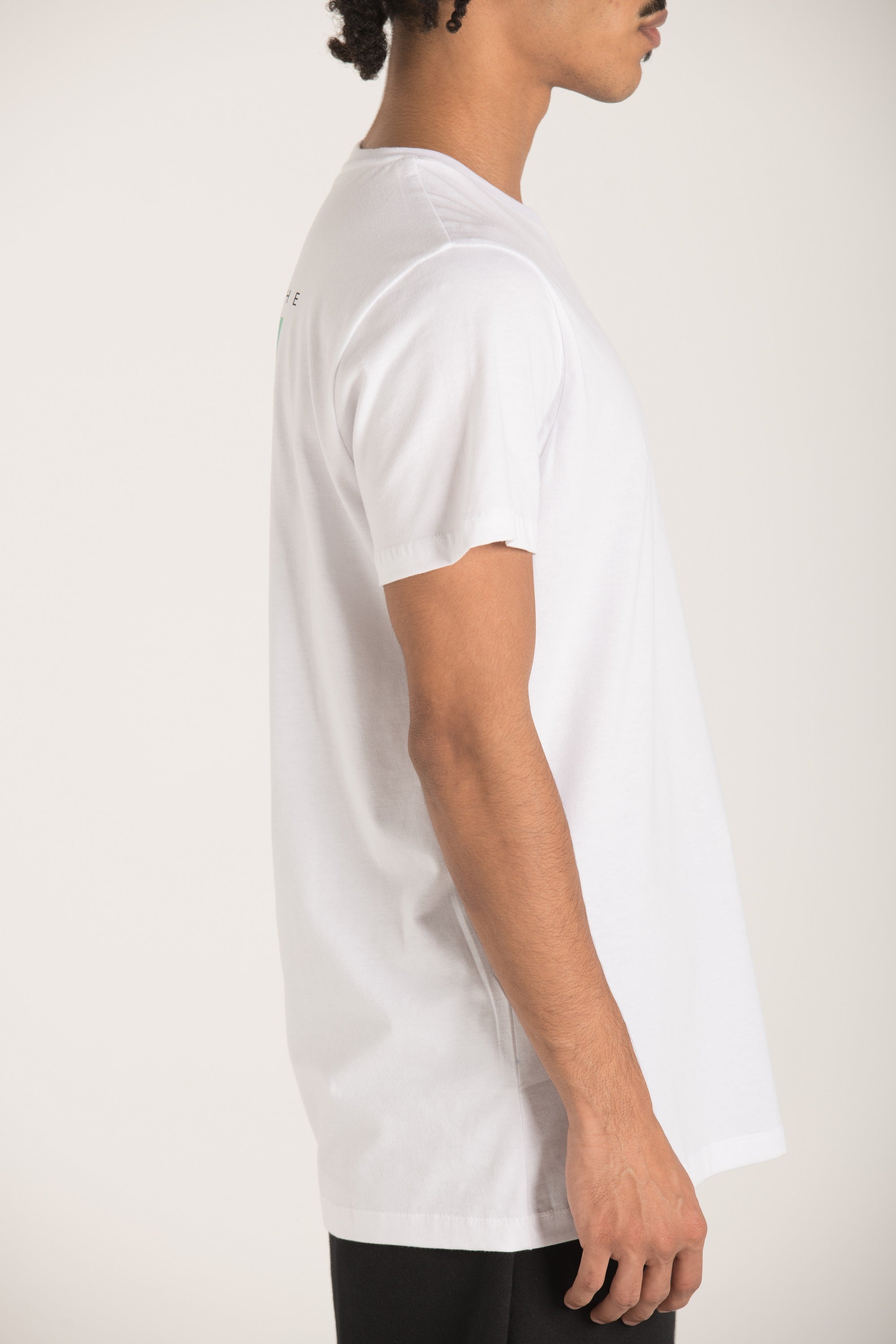 WHITE 'MUSIC' PRINT T-SHIRT S23M430