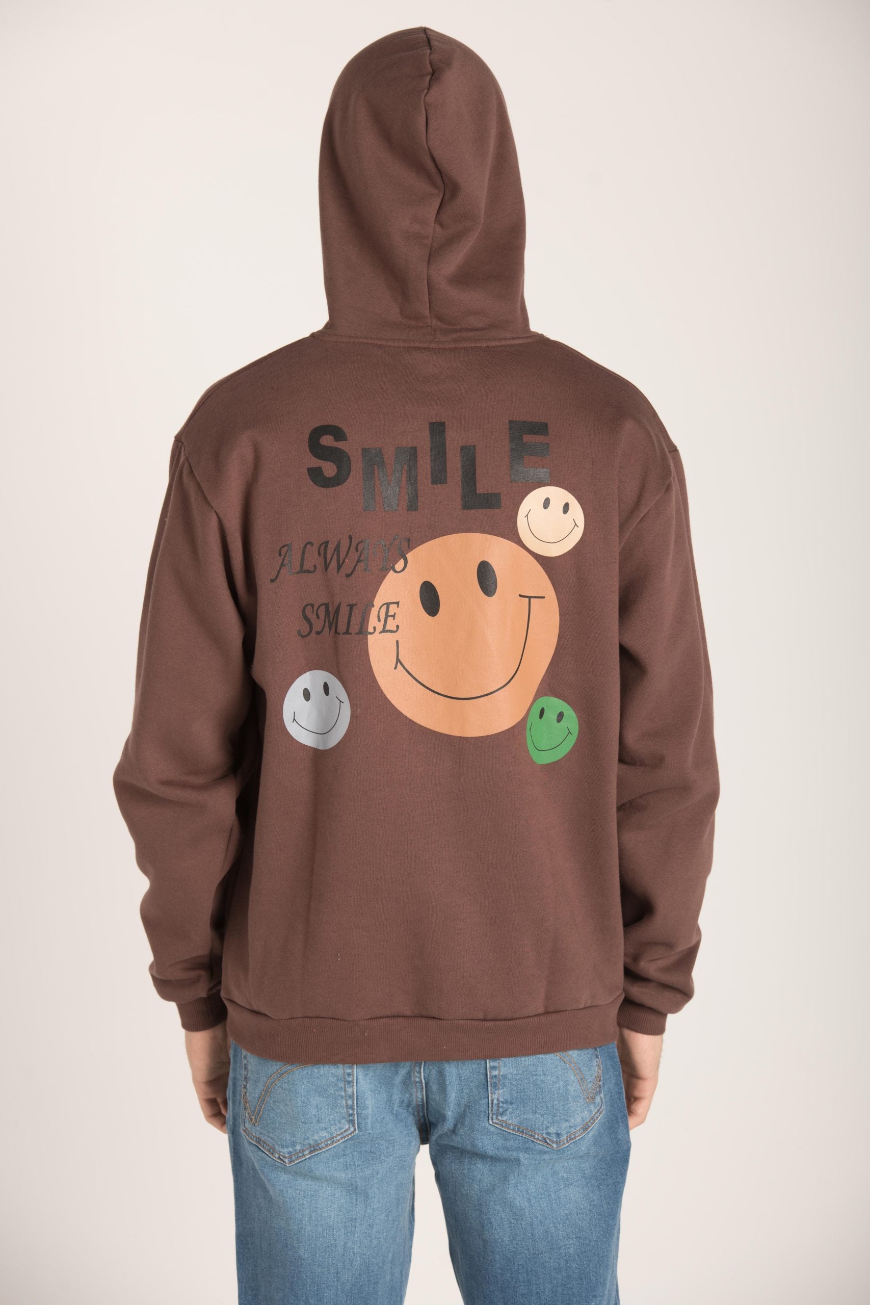 SMILE FACE PRINT SWEATSHIRT W23M027