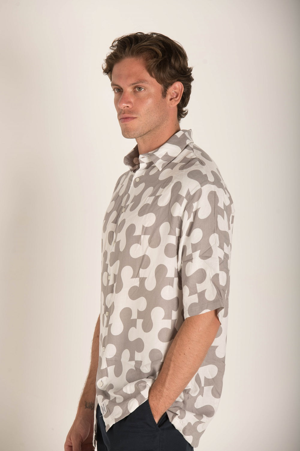 PUZZLE ALL OVER PRINT SHIRT. S24M577