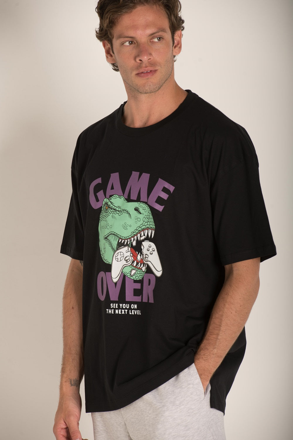 GAME OVER T-SHIRT OVERSIZE S24M511