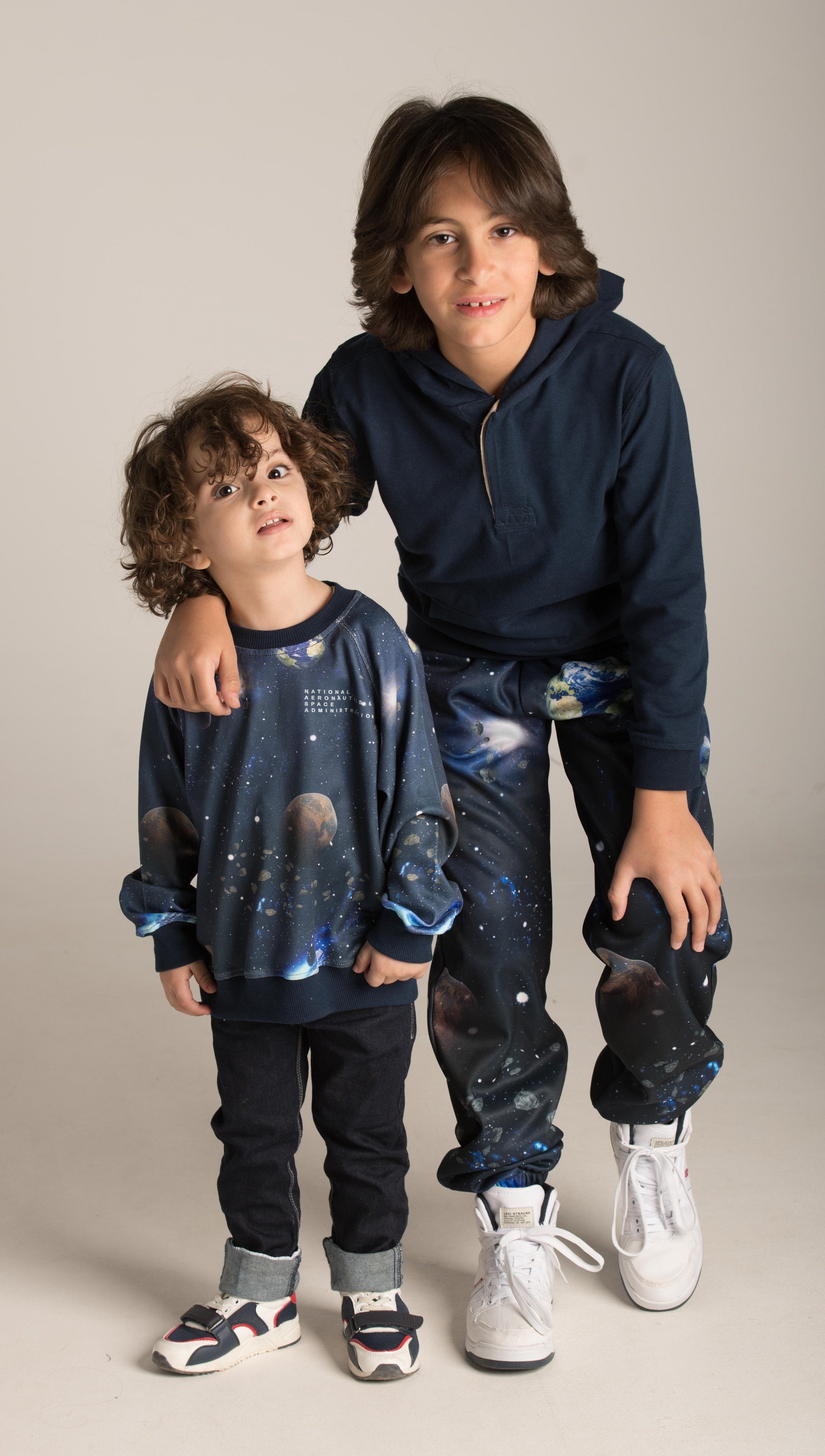 Space Allover Printed Sweatshirt W23BSW823