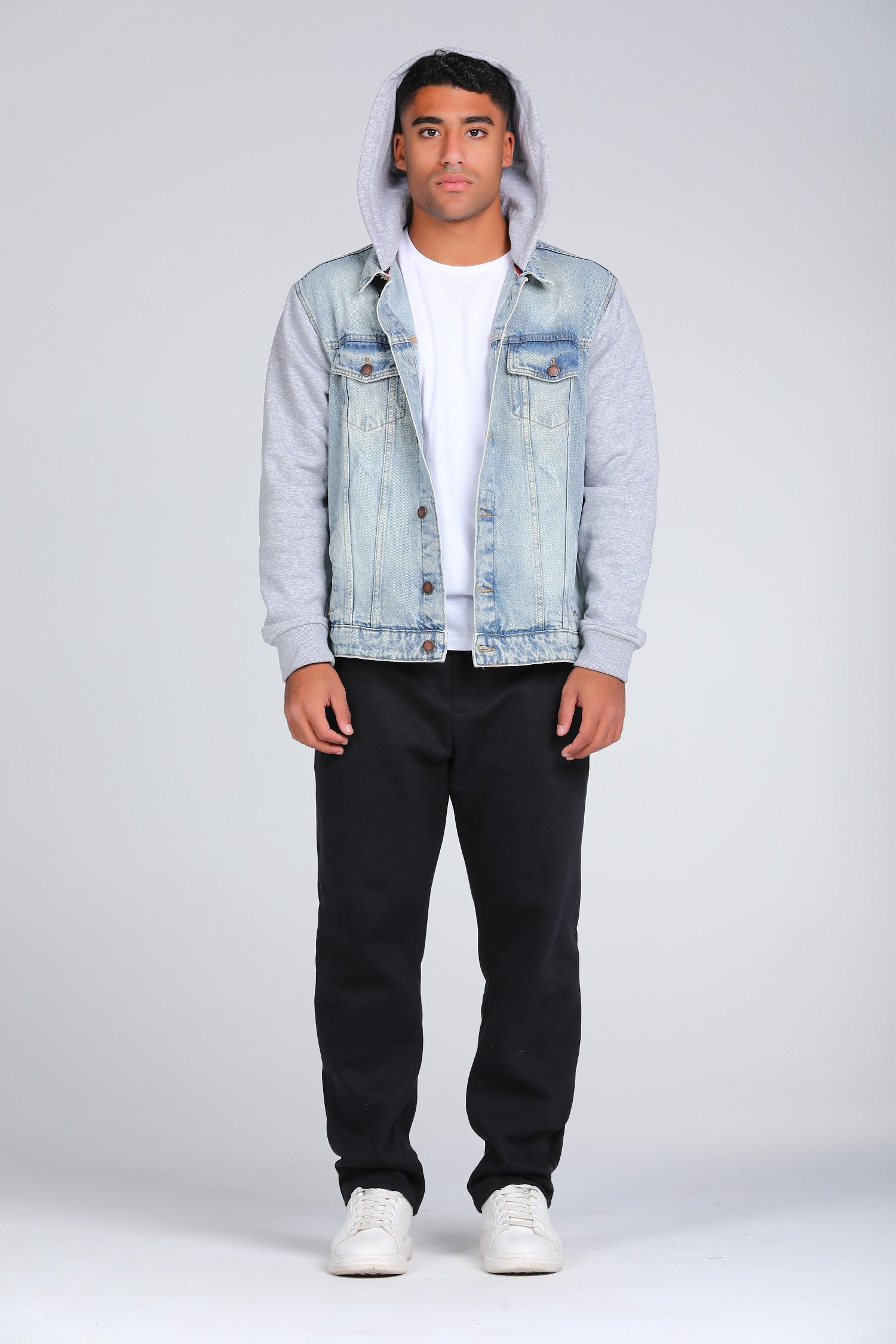 Hooded Denim Jacket W24MJK138