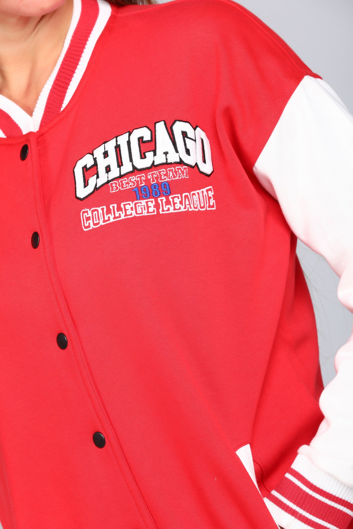 EMBROIDERD VARSITY JACKET W23WSW623