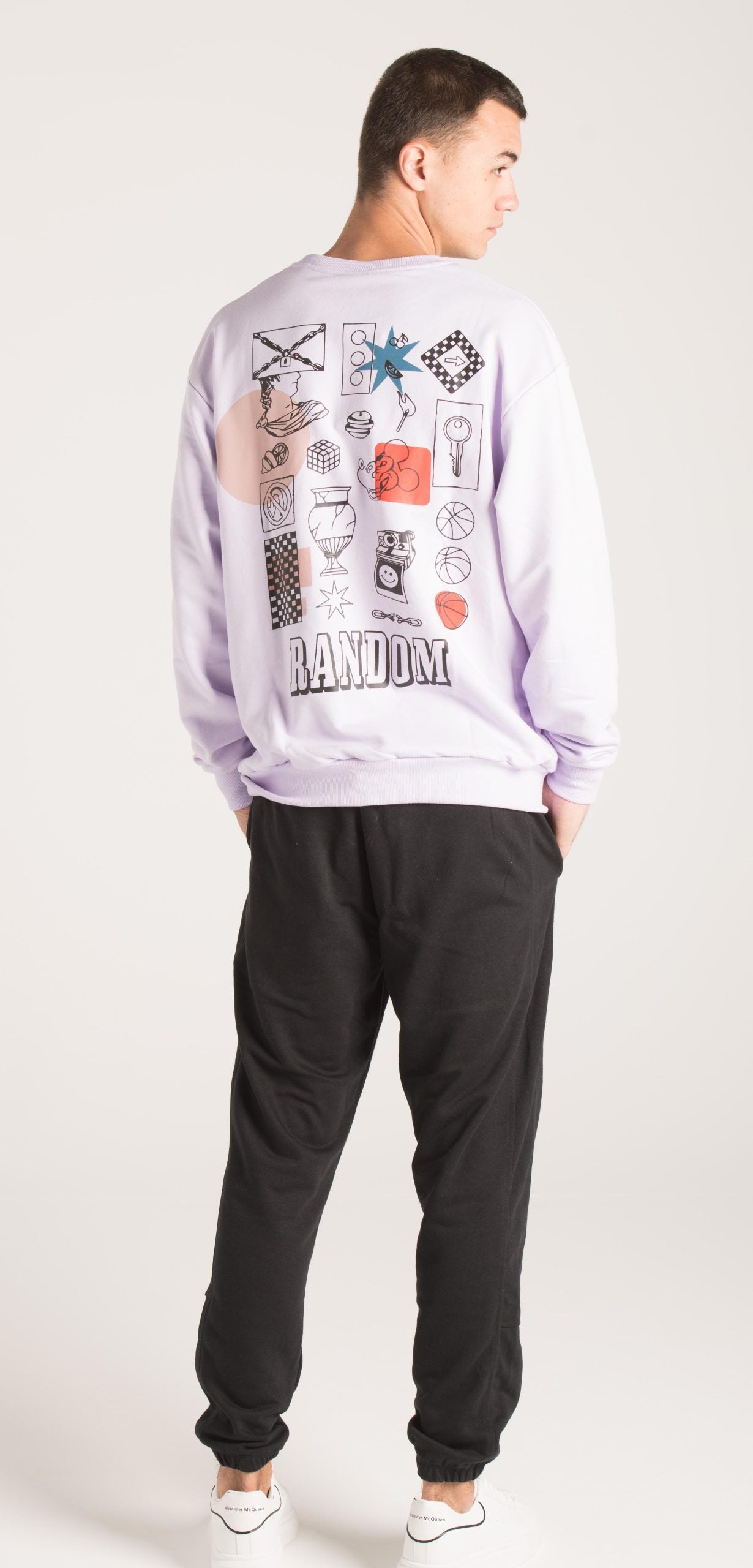 BACK & FRONT PRINT SWEATSHIRT W23M034