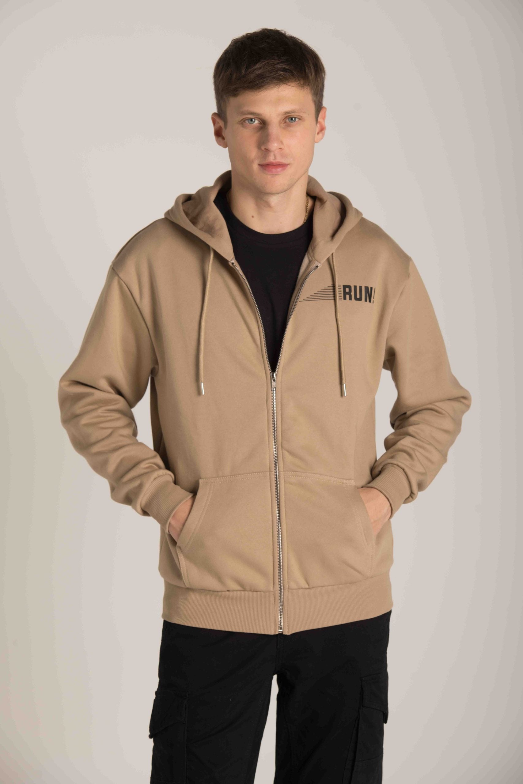 FRONT &amp; BACK ZIP FRONT HOODIE W23MSW321