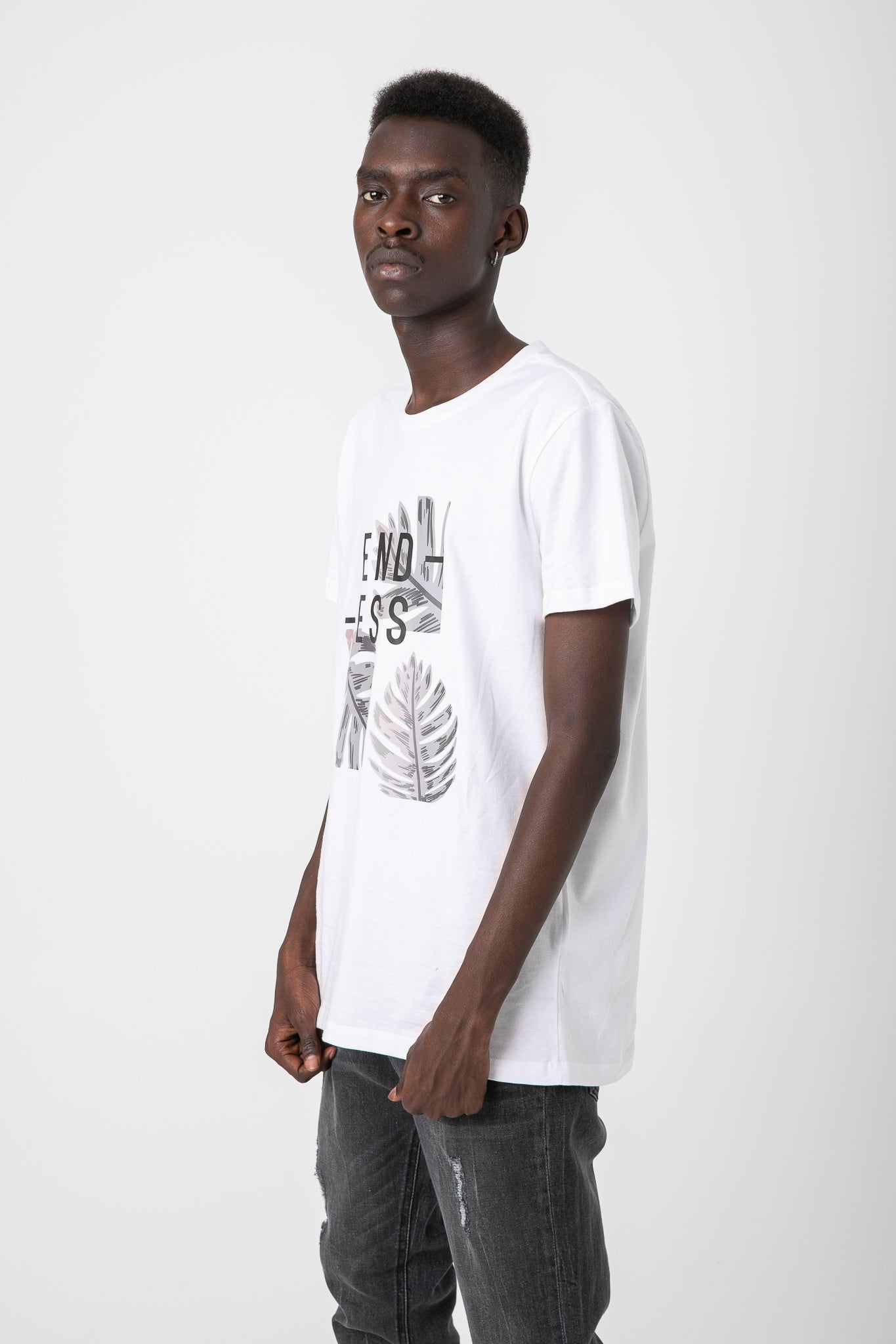 WHITE T-SHIRT WITH PRINT S23M433