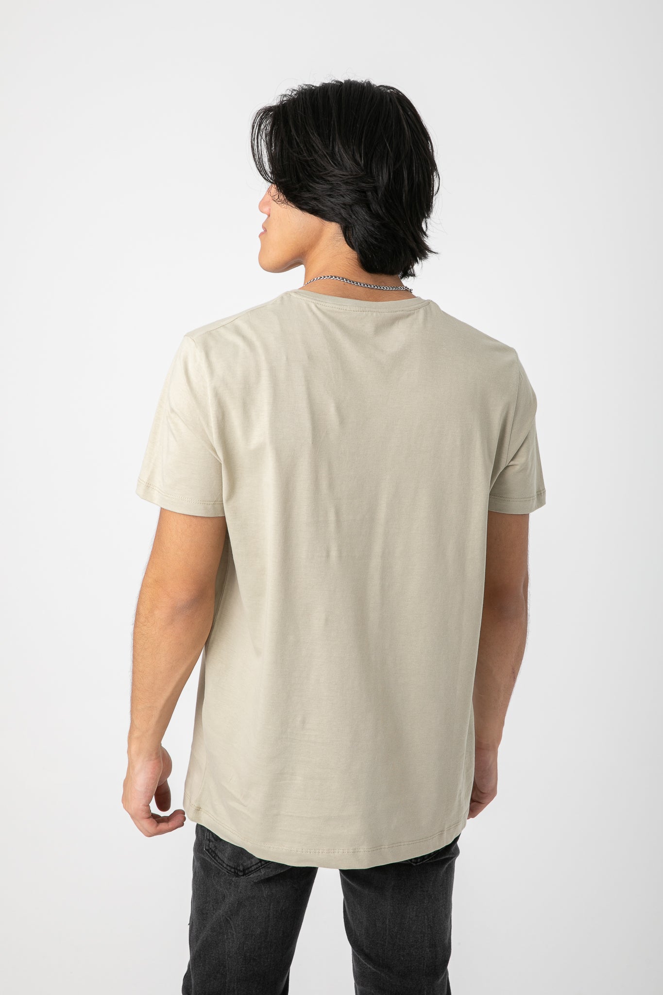 V.NECK T-SHIRT WITH LOGO S22M412