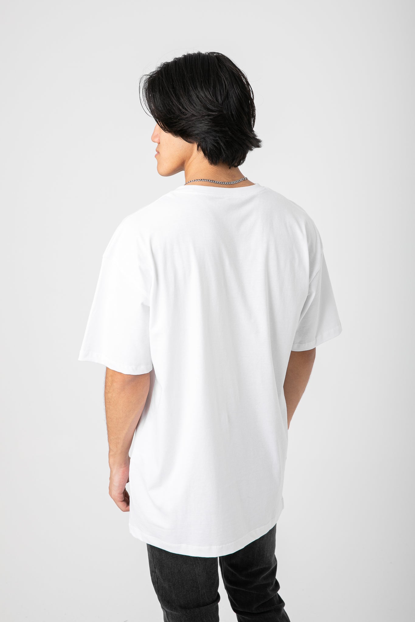 WHITE T-SHIRT WITH LIFE PRINT S24M013