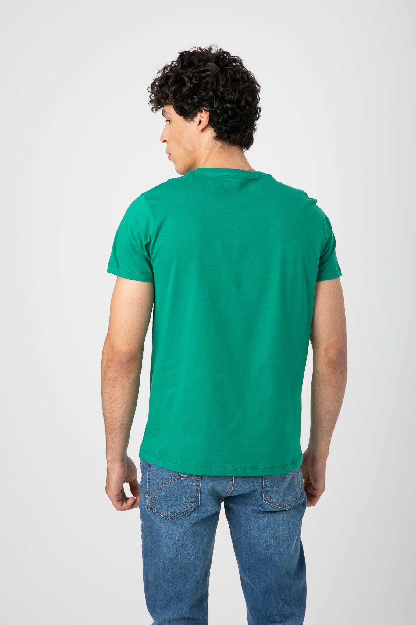 V.NECK T-SHIRT WITH LOGO S22M412