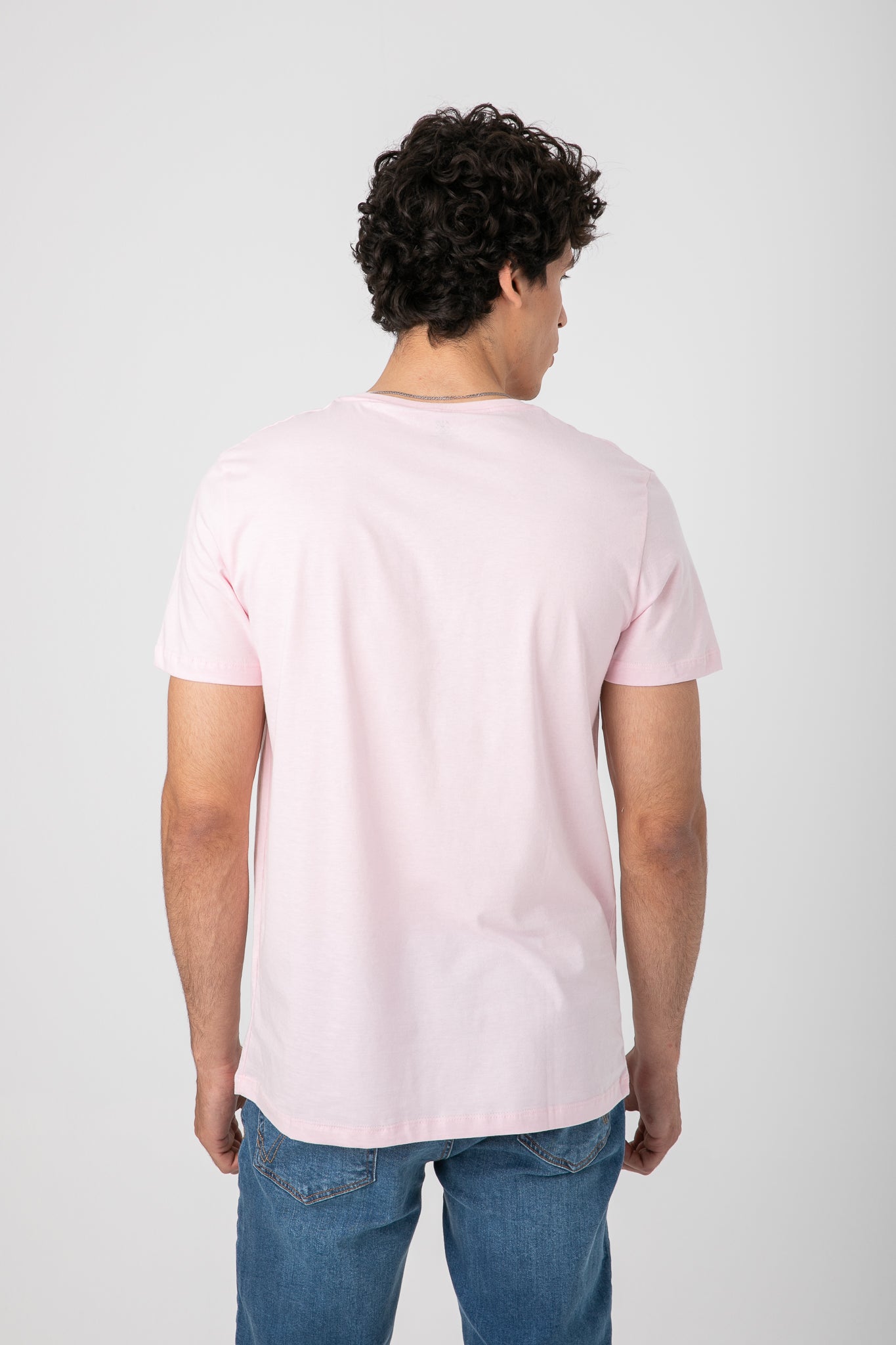 V.NECK T-SHIRT WITH LOGO S22M412