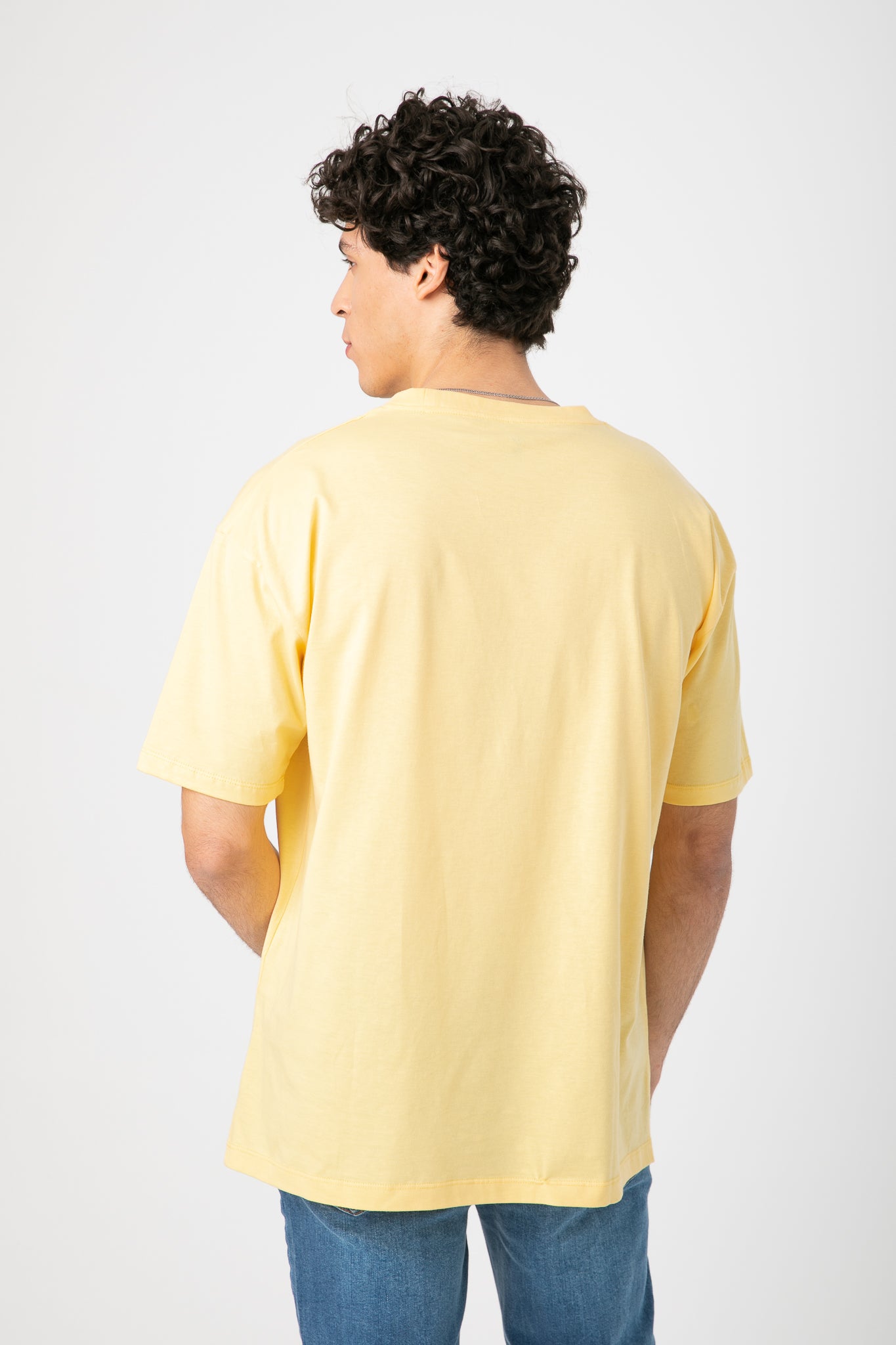 PRINT YELLOW T-SHIRT OVERSIZE S23M072