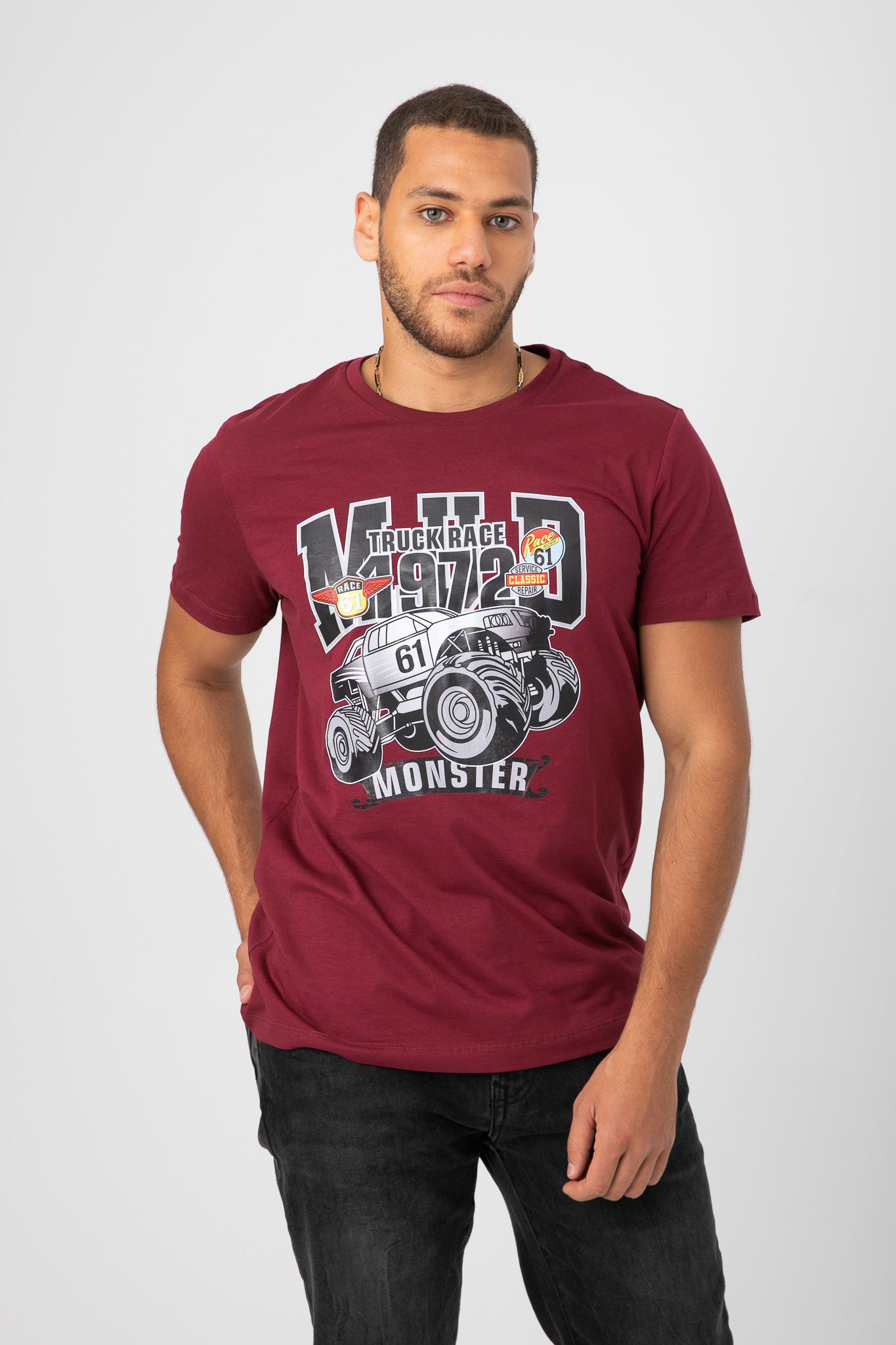 T-SHIRT WITH CAR PRINT S23M448