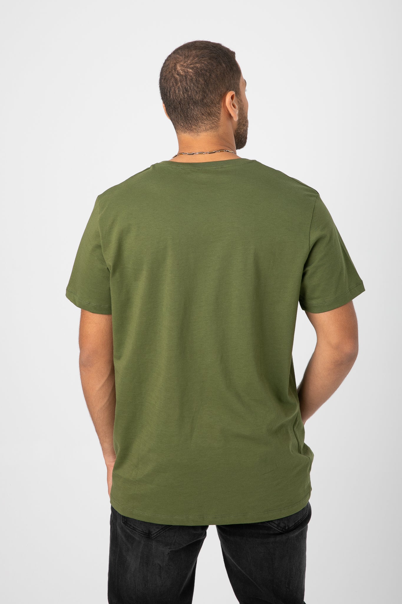 V.NECK T-SHIRT WITH LOGO S22M412