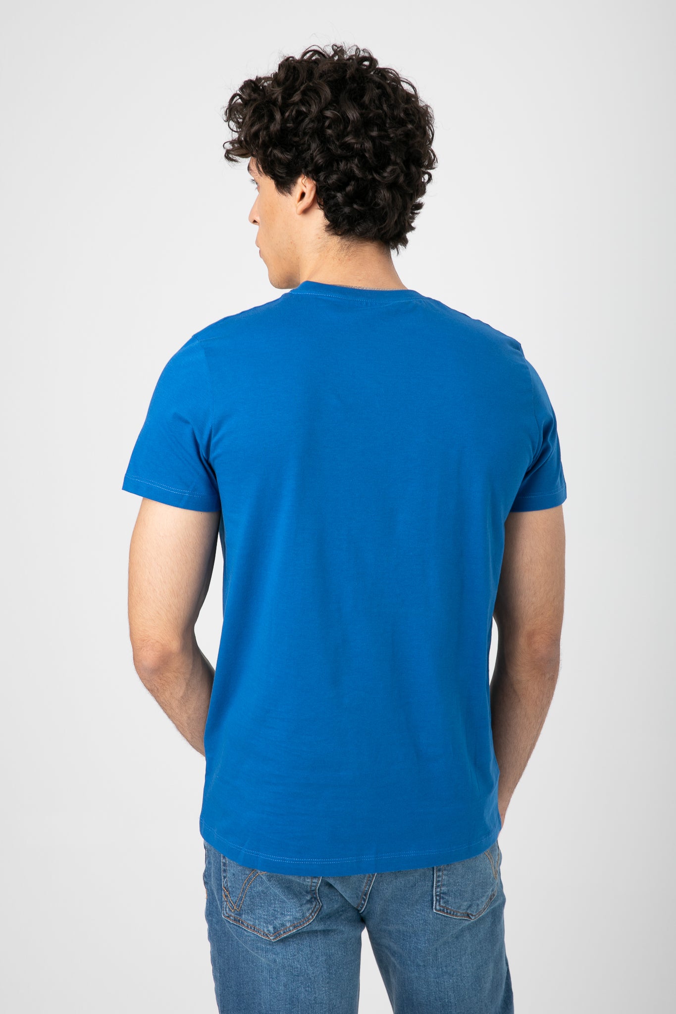 V.NECK T-SHIRT WITH LOGO S22M412