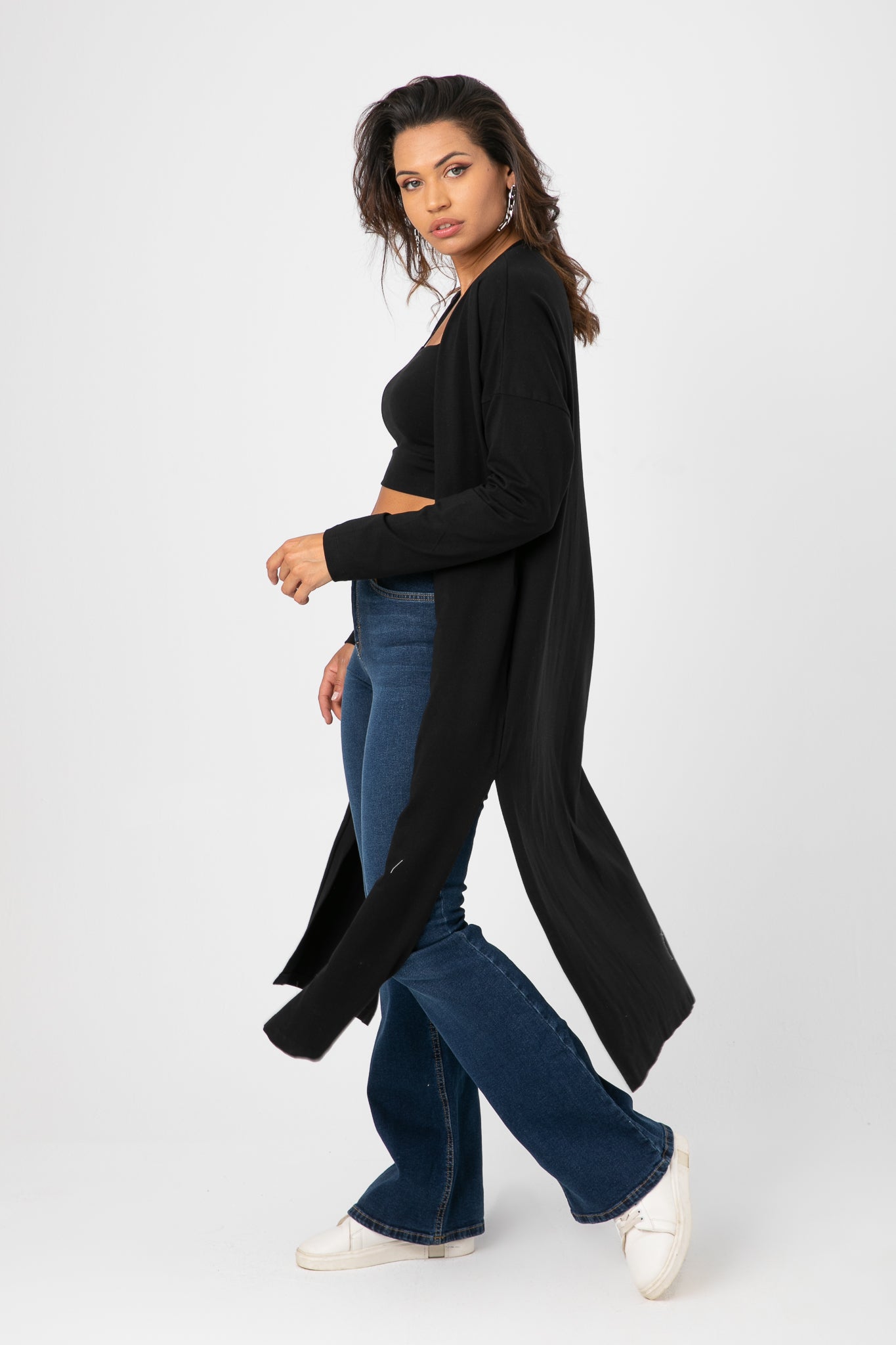 OPEN FRONT PLAIN CARDIGAN S24W276