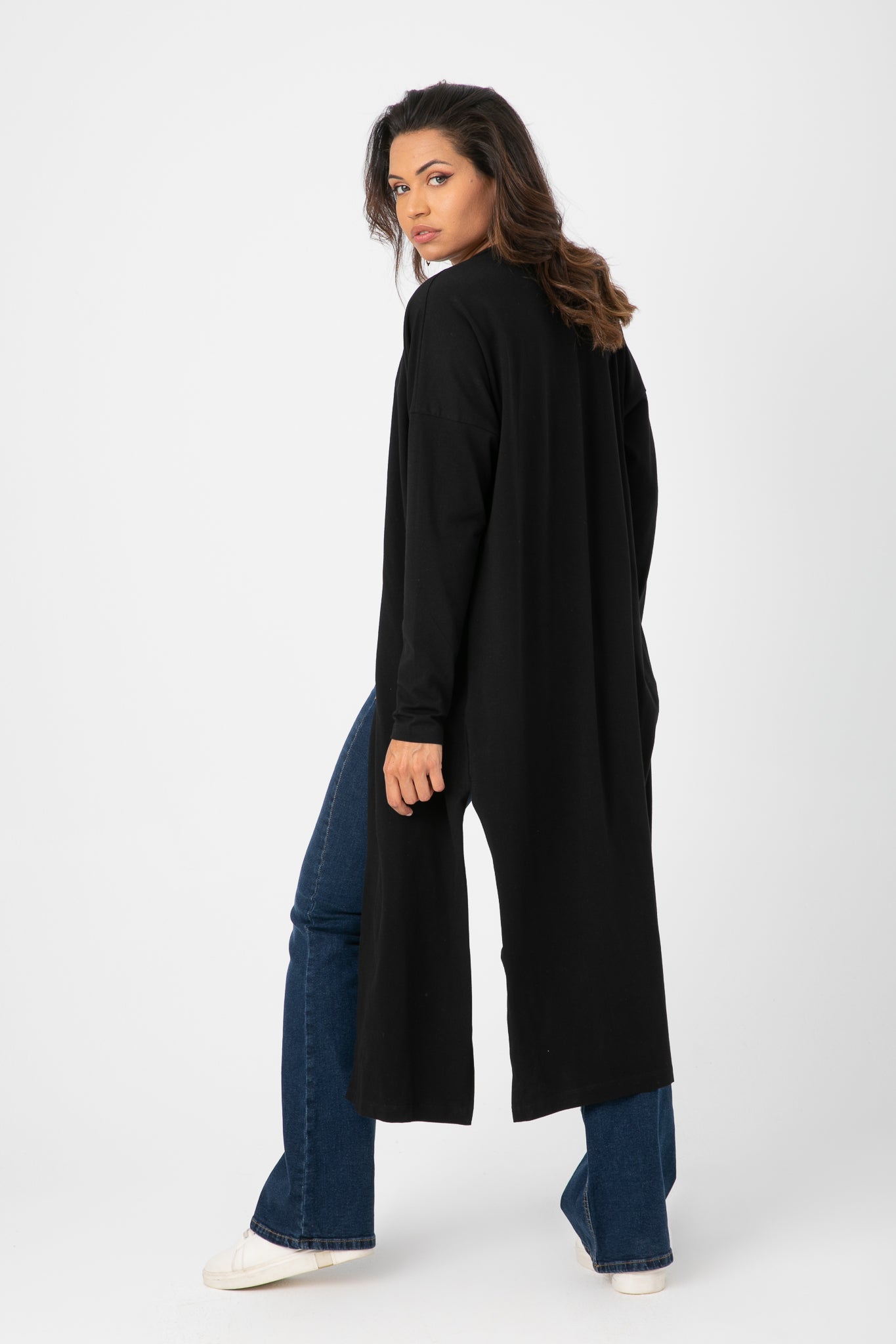 OPEN FRONT PLAIN CARDIGAN S24W276