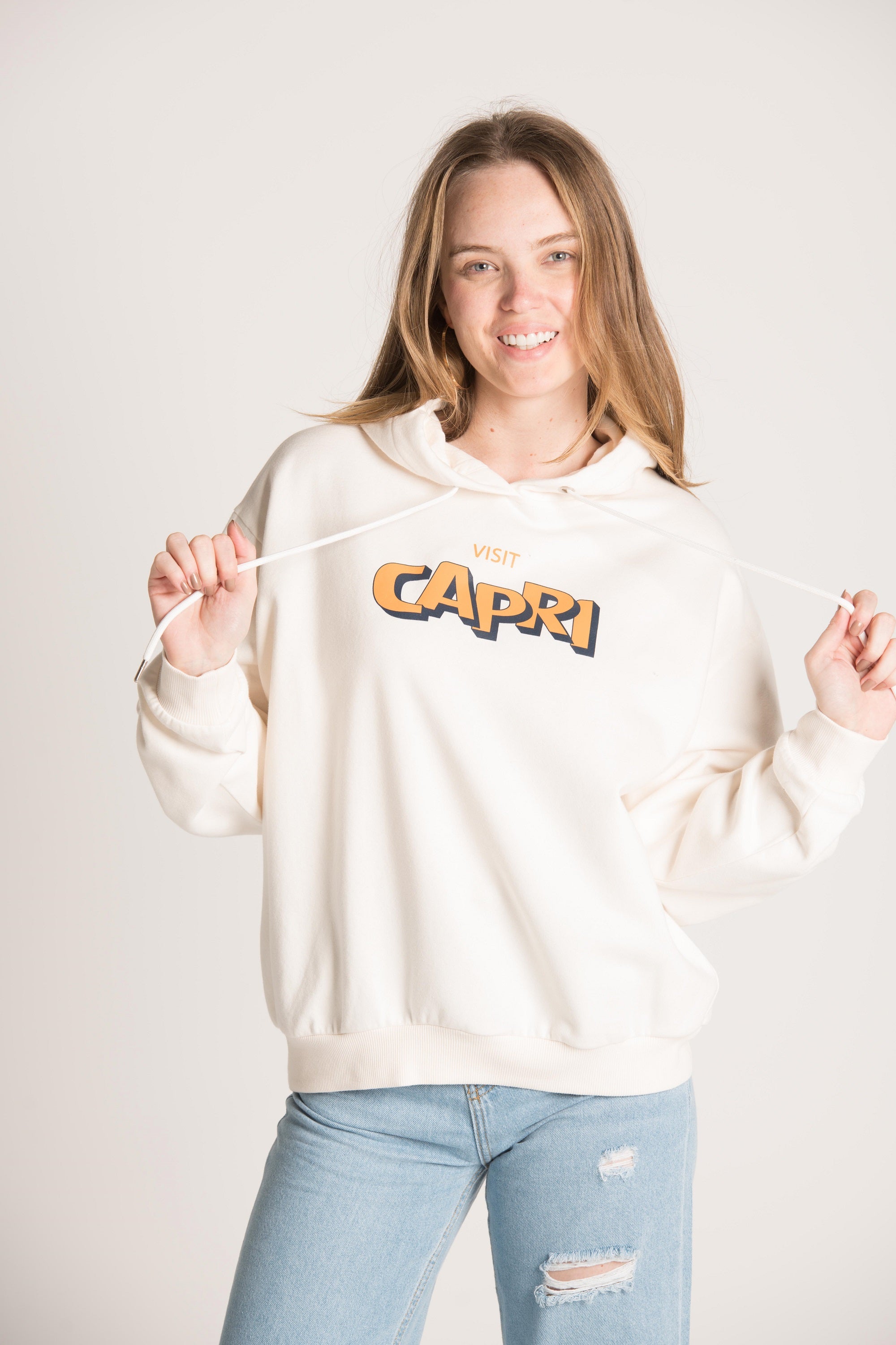 FRONT & BACK PRINTED HOODIE W23W608