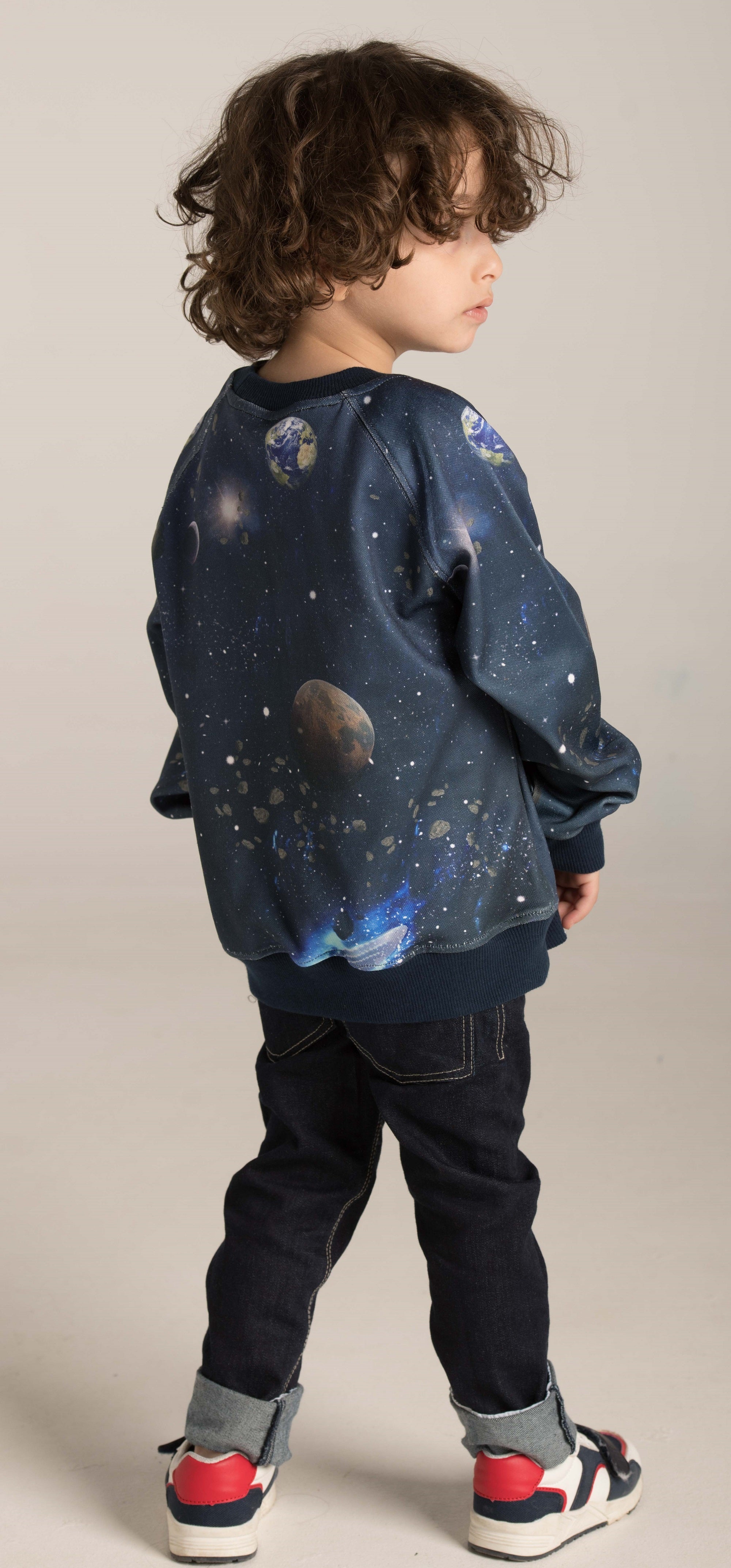 Space Allover Printed Sweatshirt W23BSW823