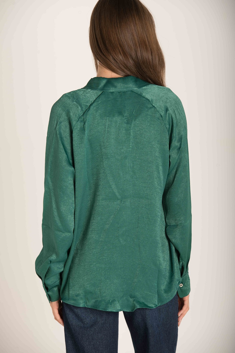 Embroiderd Pocket Raglan Sleeves Shirt S24WSH342