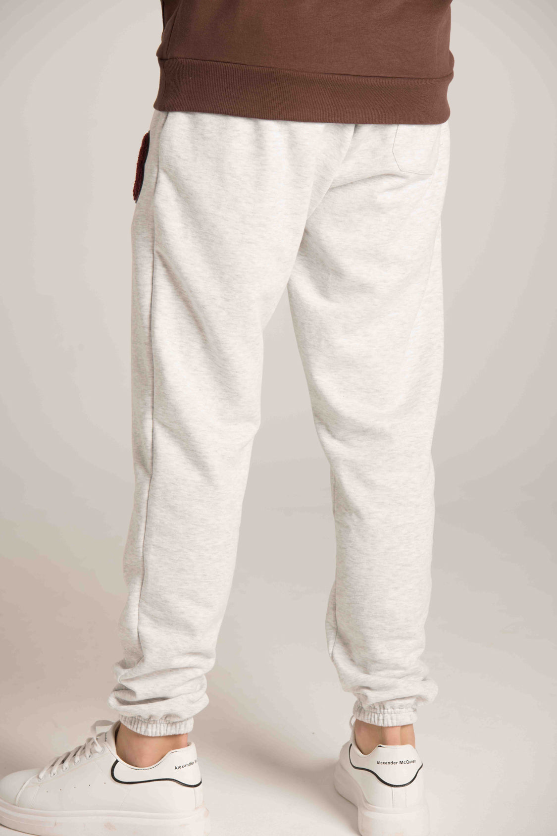 ELASTIC WAIST EMBROIDRD PANTS W23M129