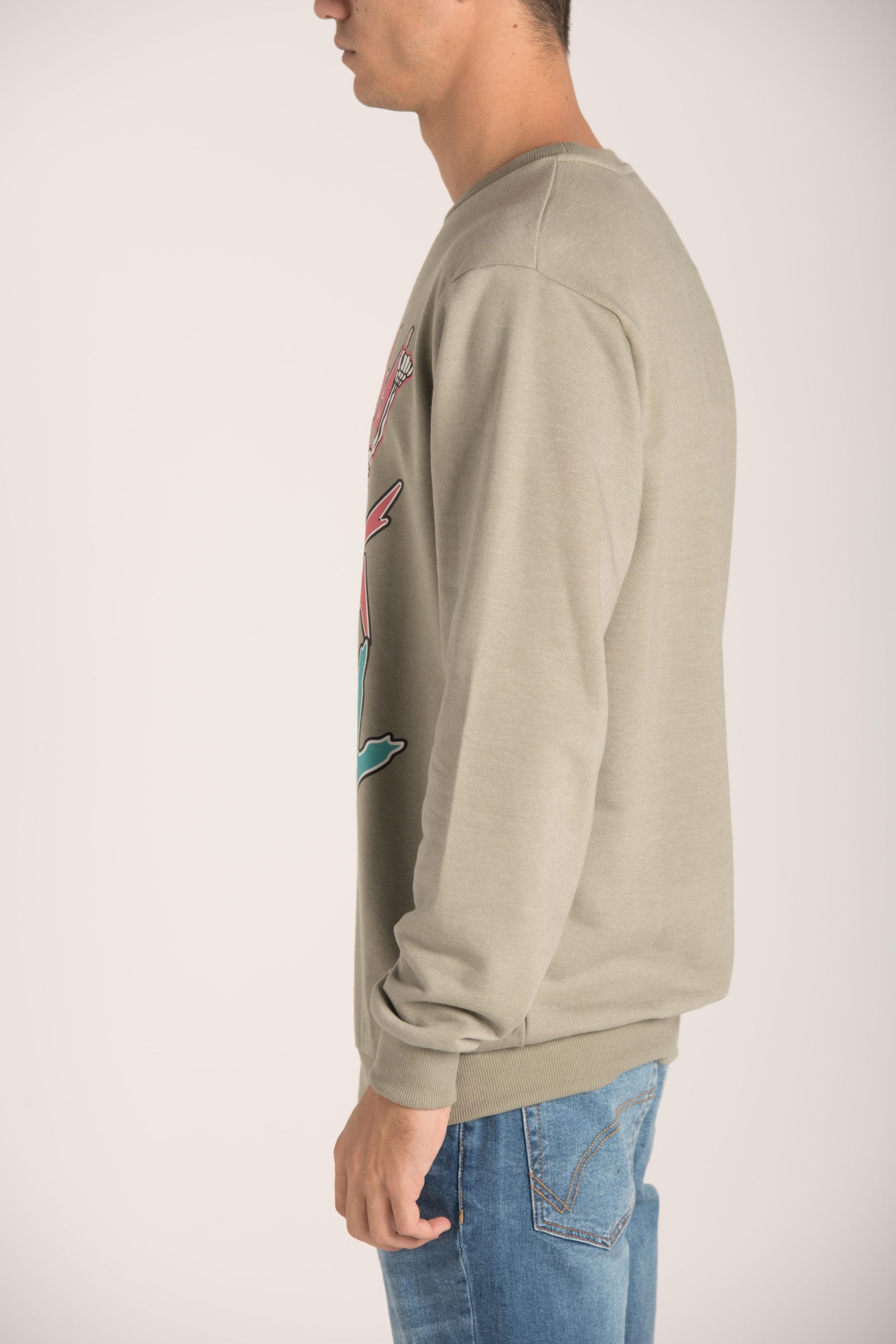 CREW R NECK PRINTED SWEATSHIRT W23M091