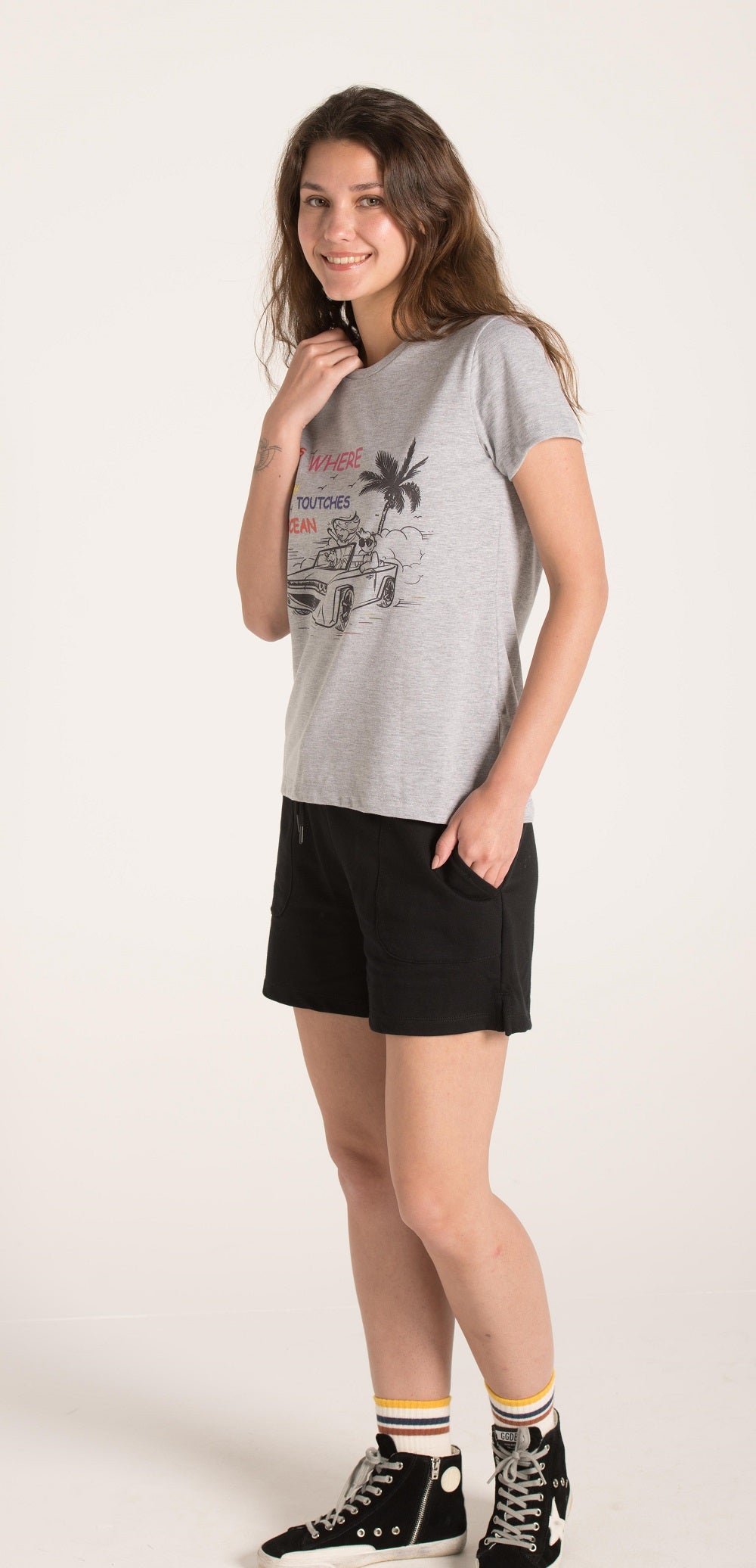 CREW NECK PRINTED TOP S24W011