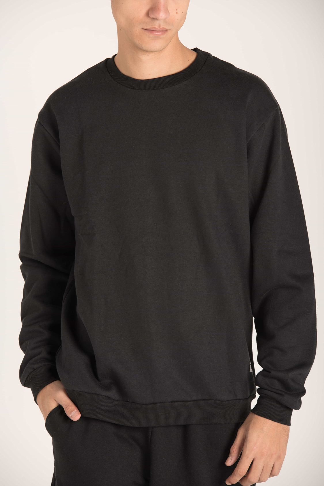 BASIC SWEATSHIRT WITH PATCH W23M003