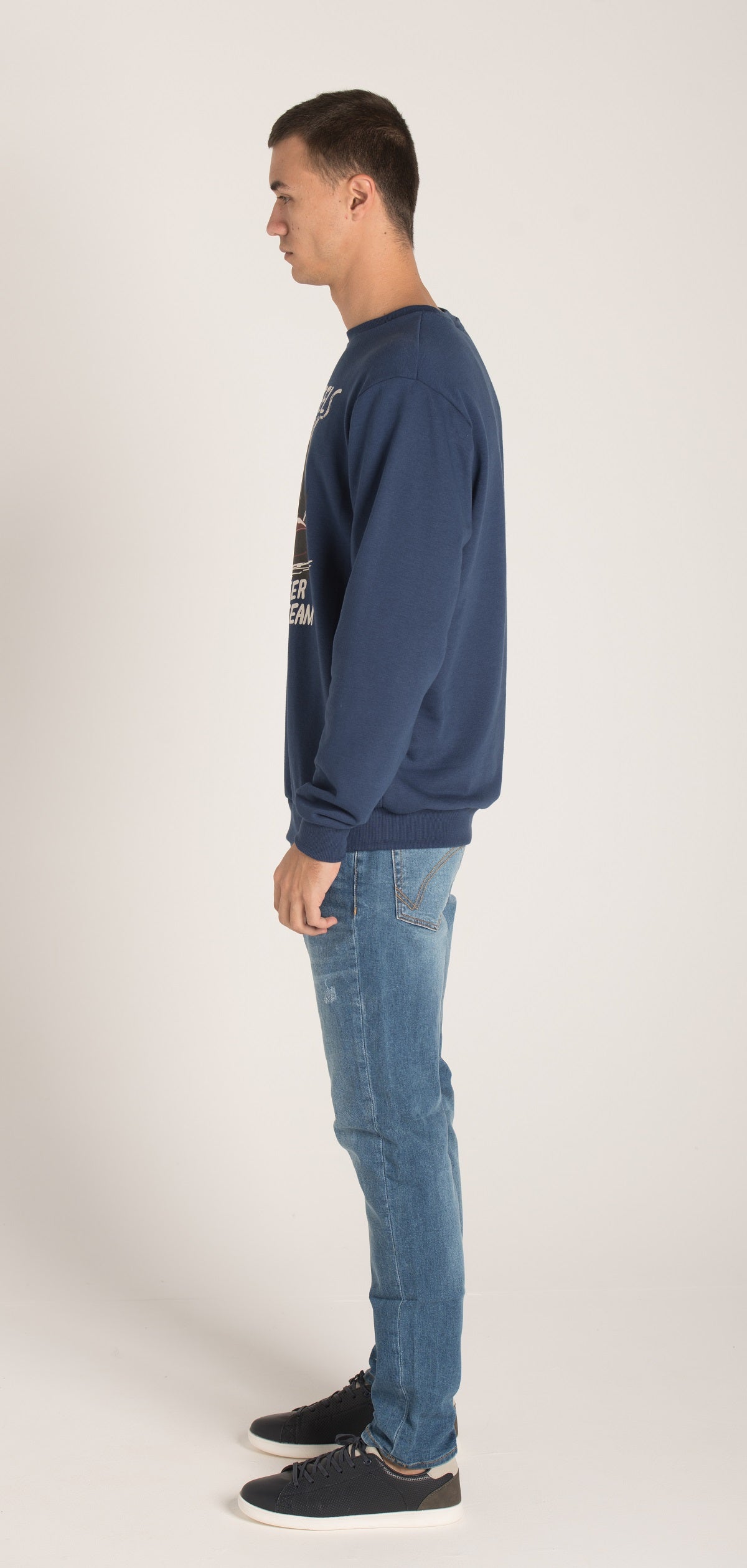 PRINTED CREW NECK SWEATSHIRT W23M023