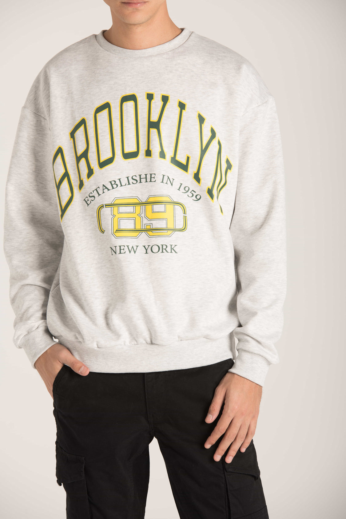 SWEATSHIRT WITH BROOKLYN PRINT W23M067