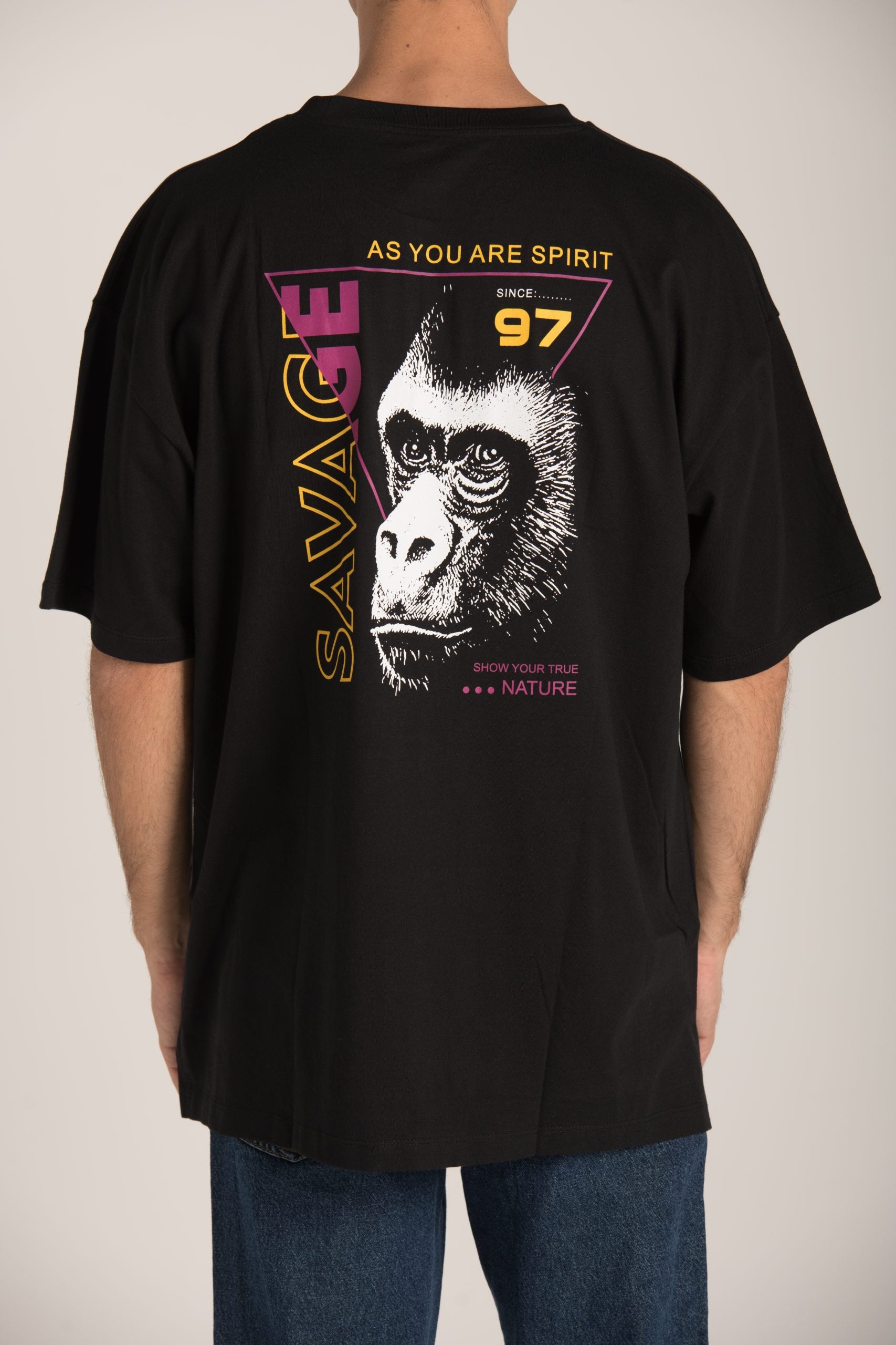 MONKY SAVAGE OVERSIZE T-SHIRT S23M505