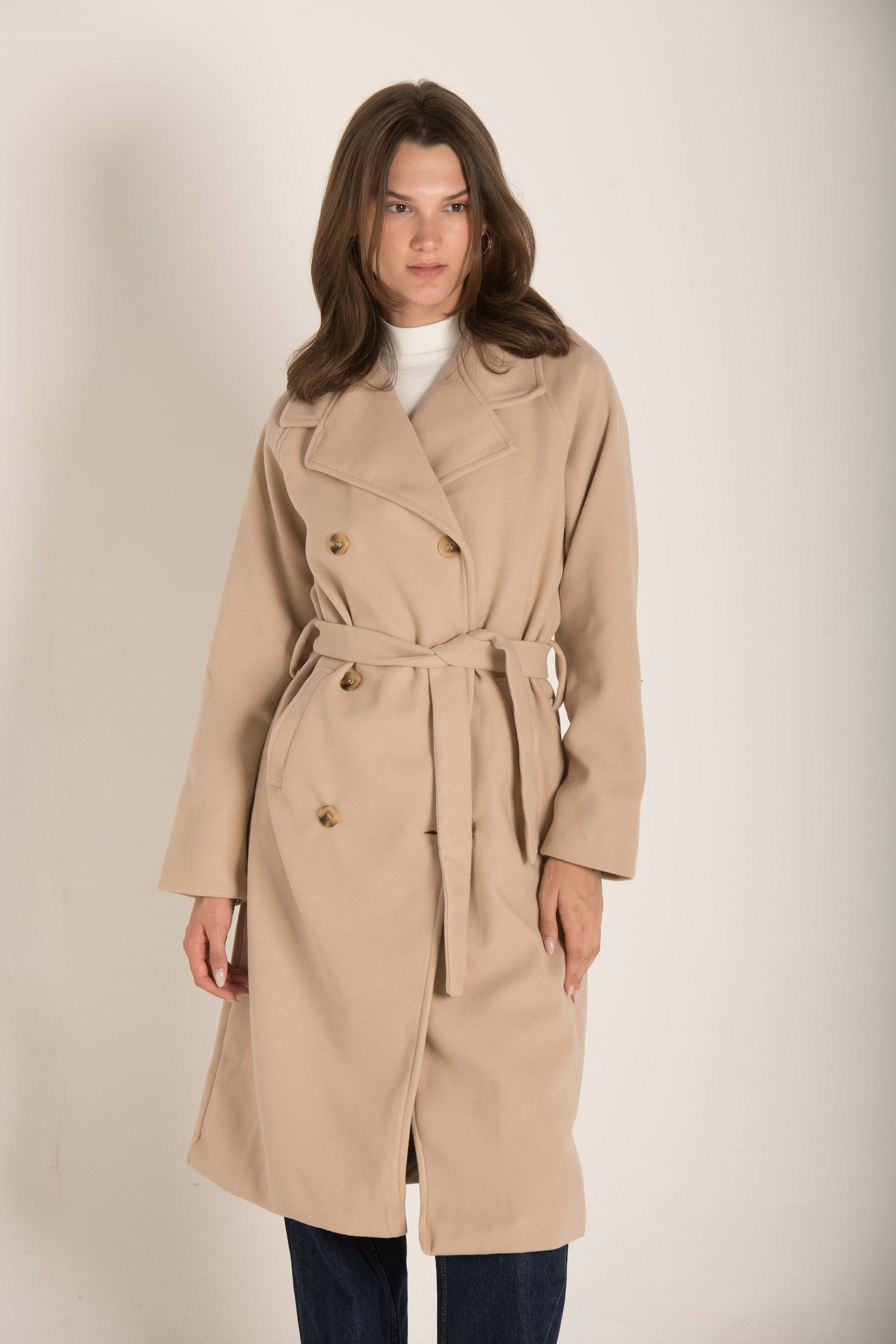 Longline Belted Trench Coat W23WJK348