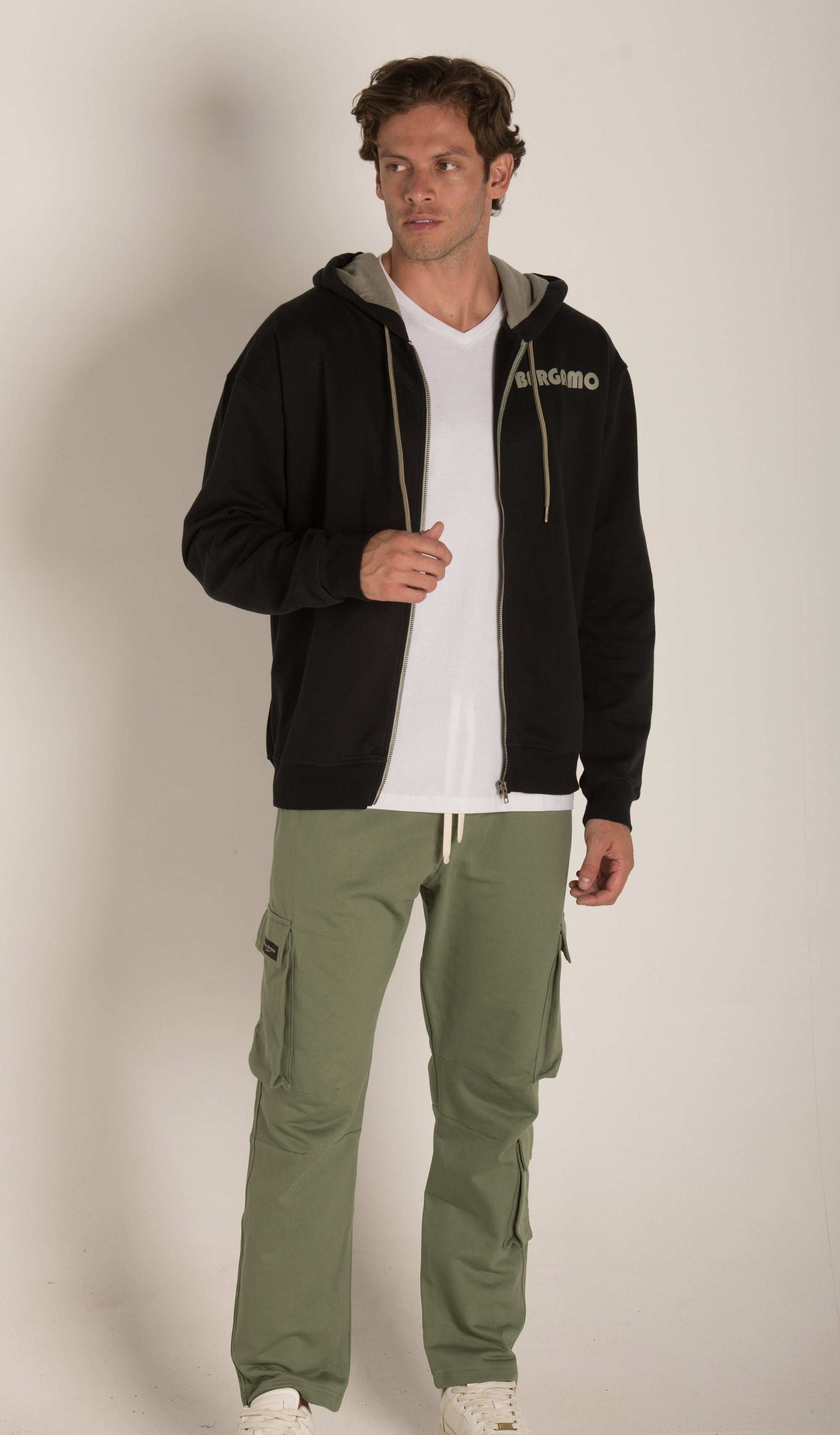 BACK & FRONT ZIP FRONT HOODIE W23MSW322