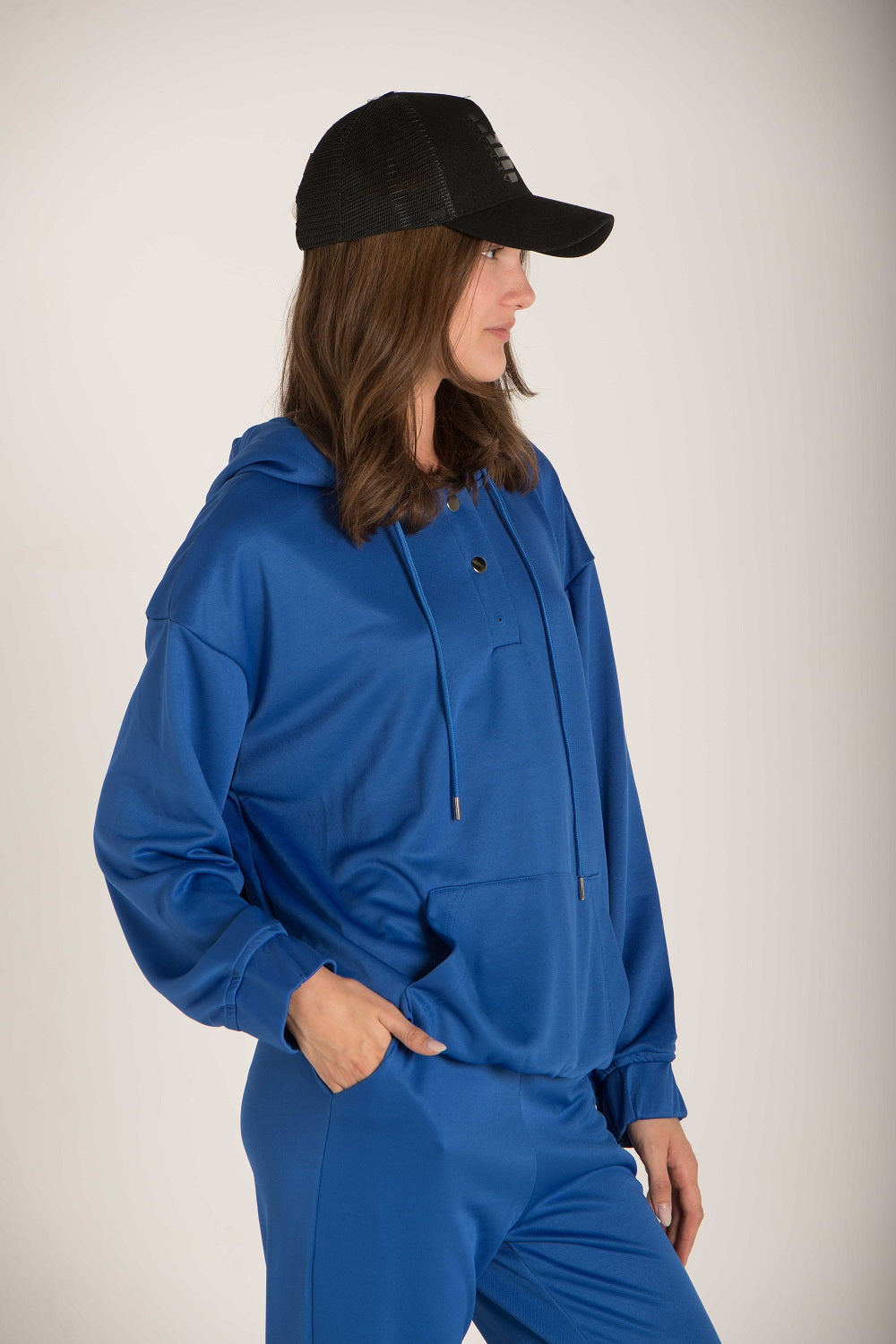 DROP SHOULDER PLAIN HOODIE W23WSW621