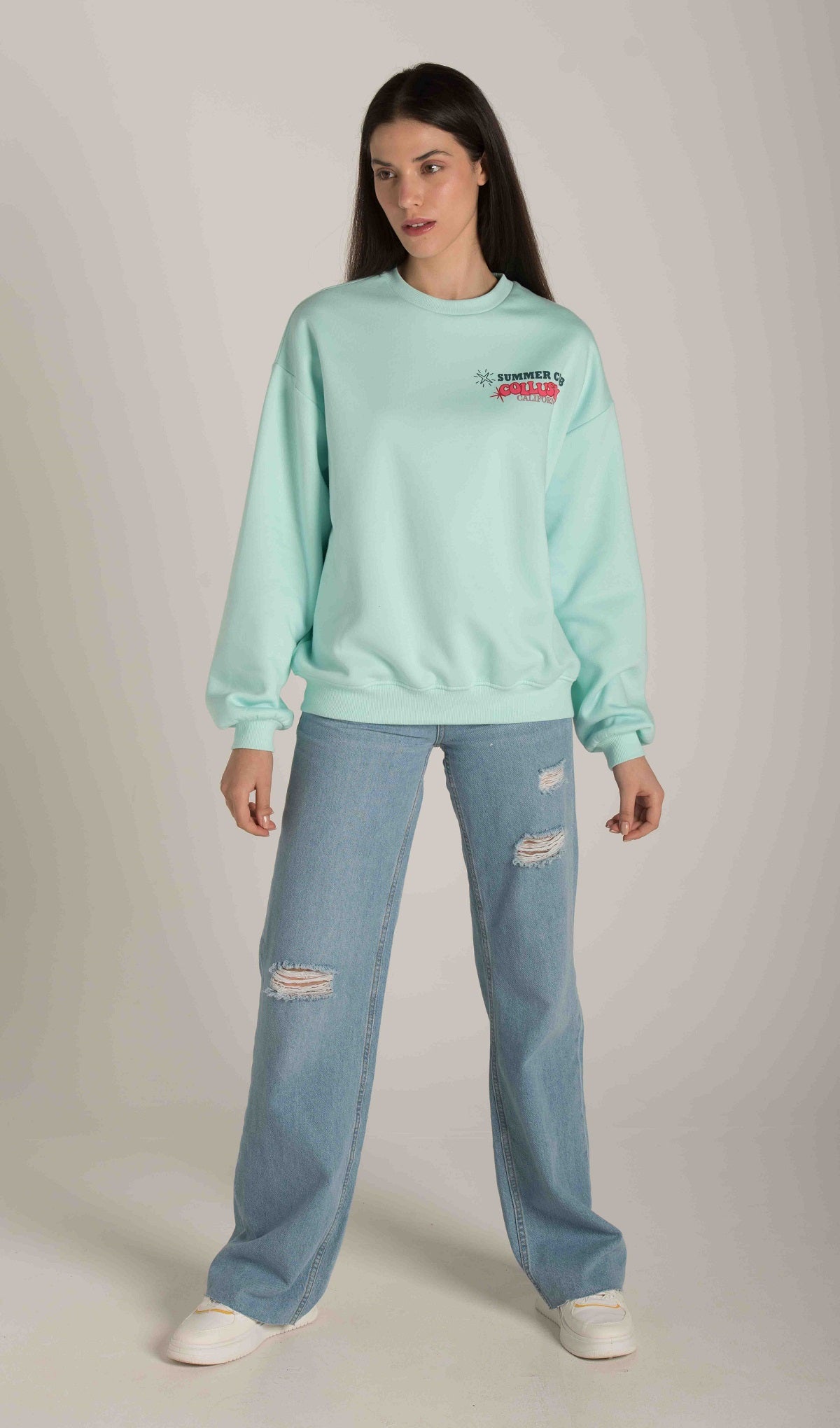 BACK  FRONT PRINT SWEATSHIRT W23WSW609