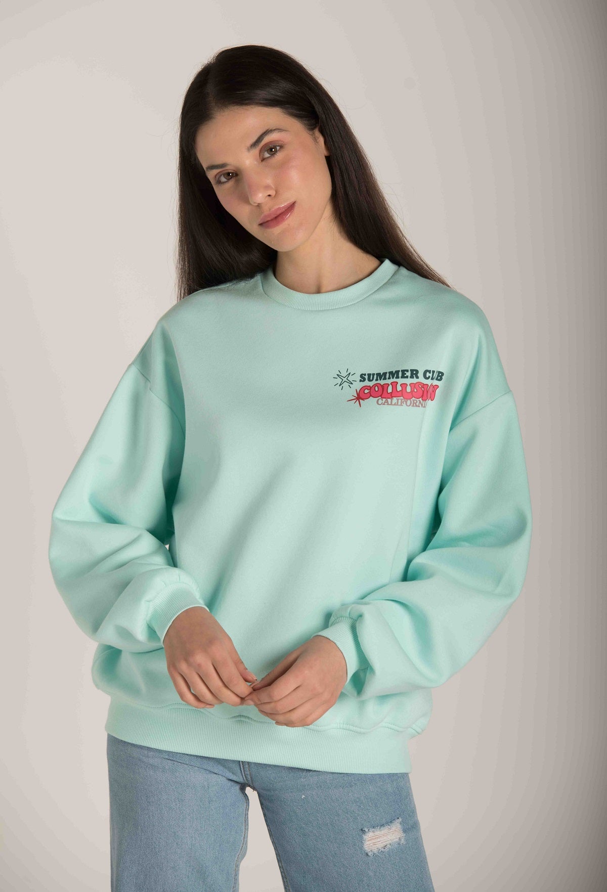 BACK  FRONT PRINT SWEATSHIRT W23WSW609