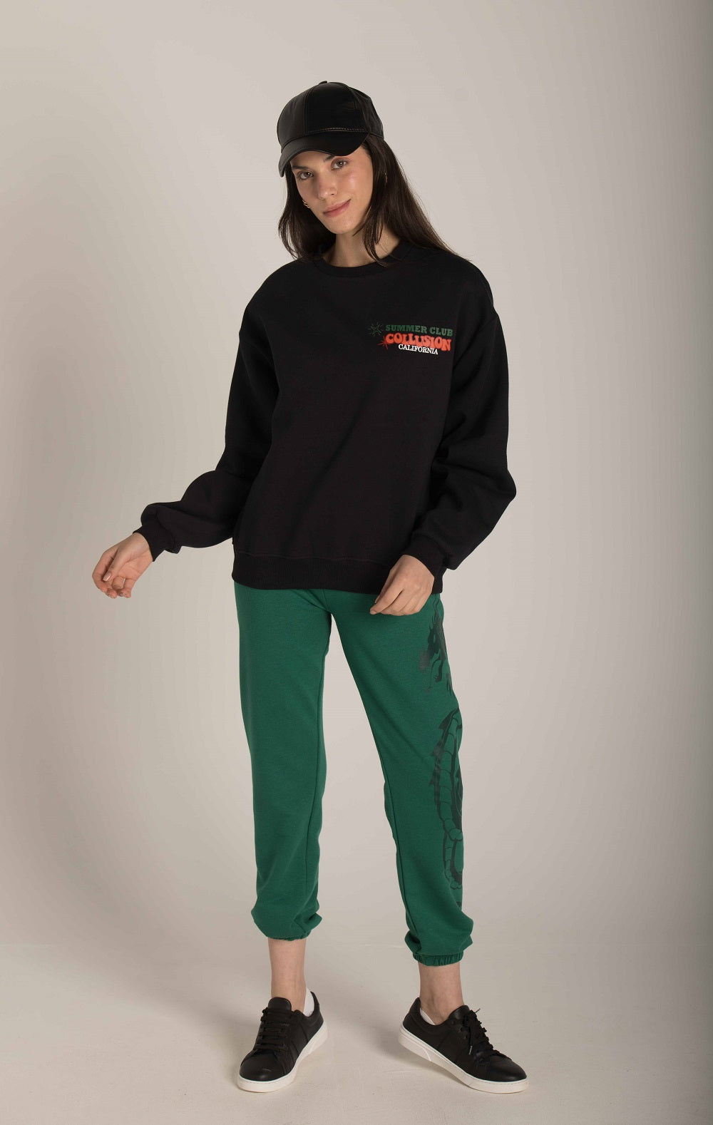 BACK  FRONT PRINT SWEATSHIRT W23WSW609