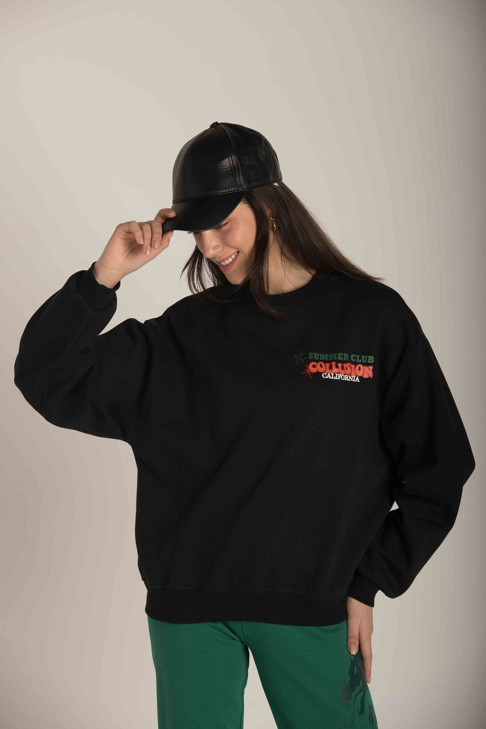 BACK  FRONT PRINT SWEATSHIRT W23WSW609