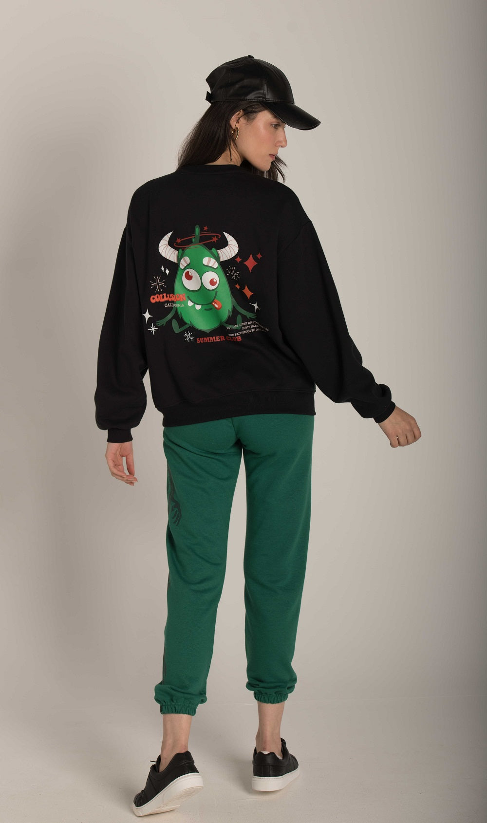 BACK  FRONT PRINT SWEATSHIRT W23WSW609