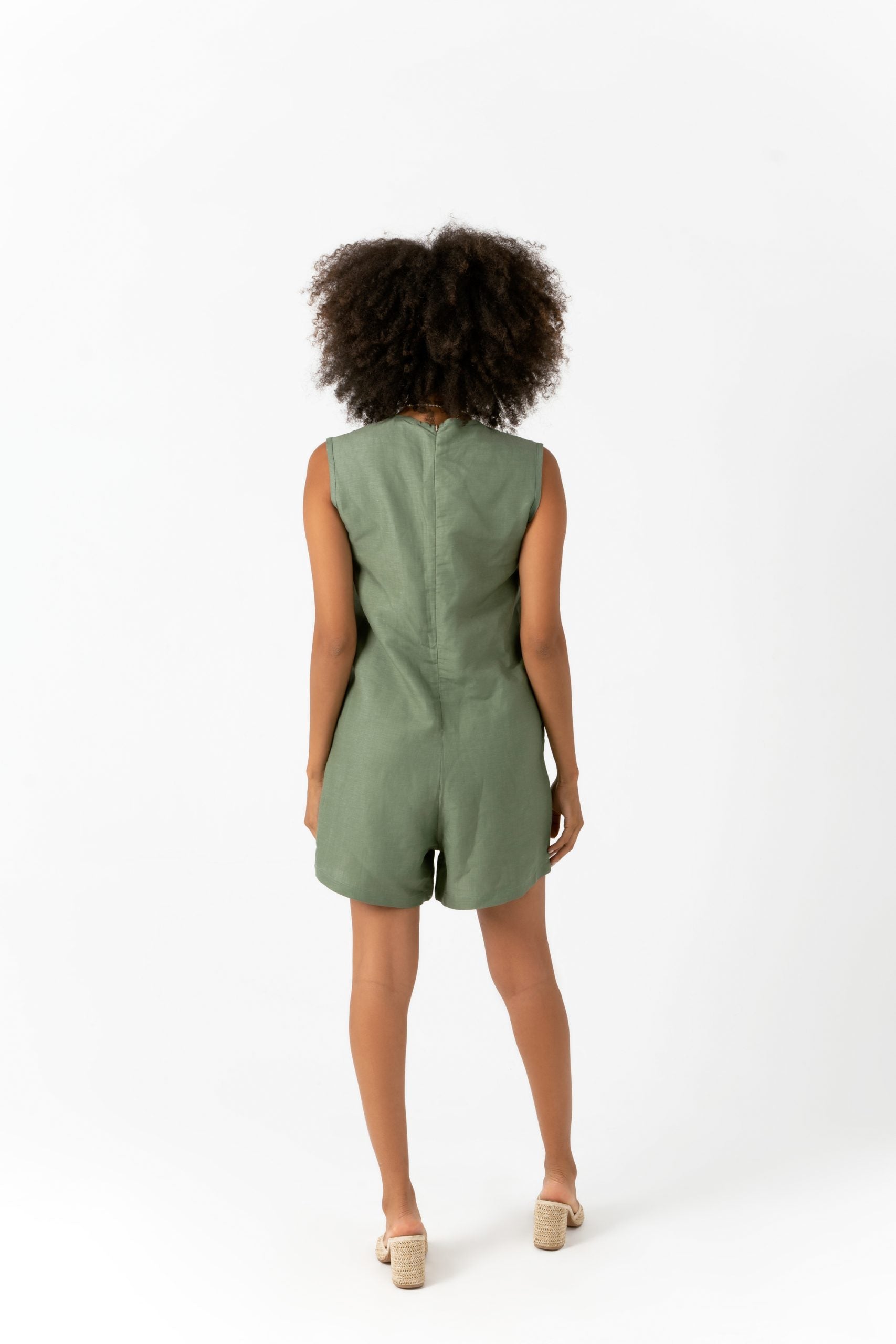 PATCHED POCKET PLAIN JUMPSUIT S23W209