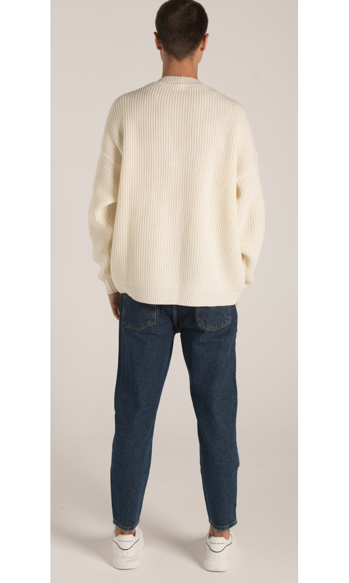 OVERSIZE-KNIT JACKET W23M103