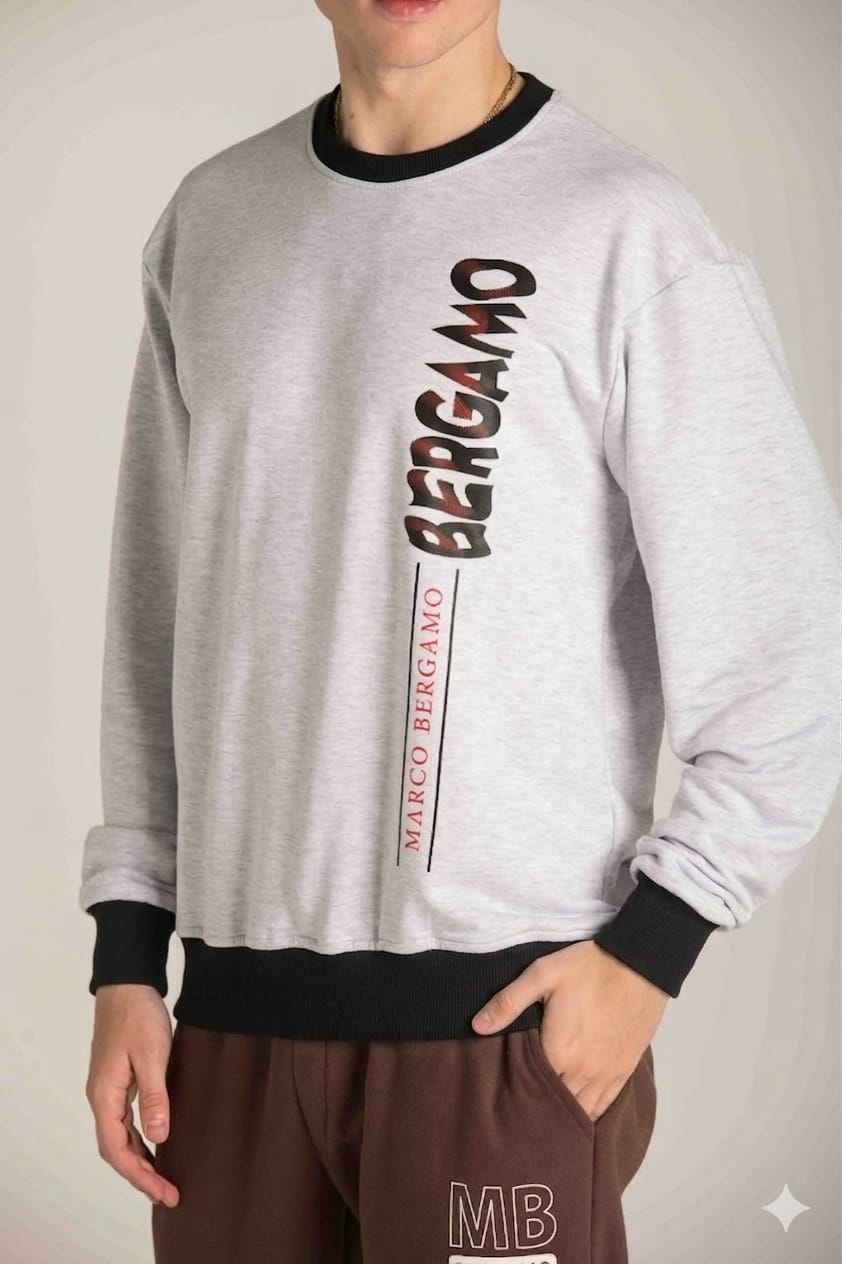 FRONT SIDE PRINT SWEATSHIRT W23M061