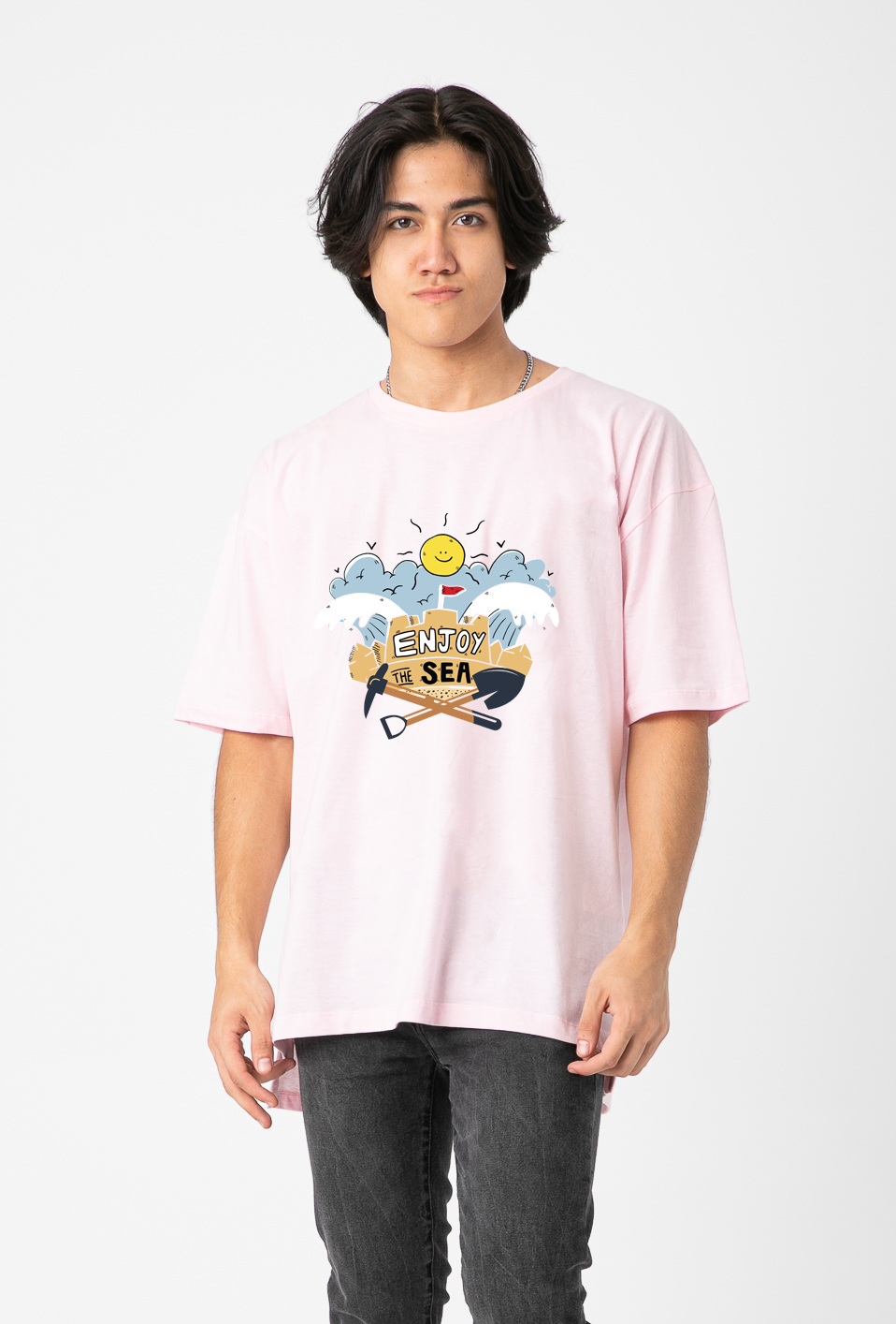 PINK T-SHIRT WITH PRINT S24M067